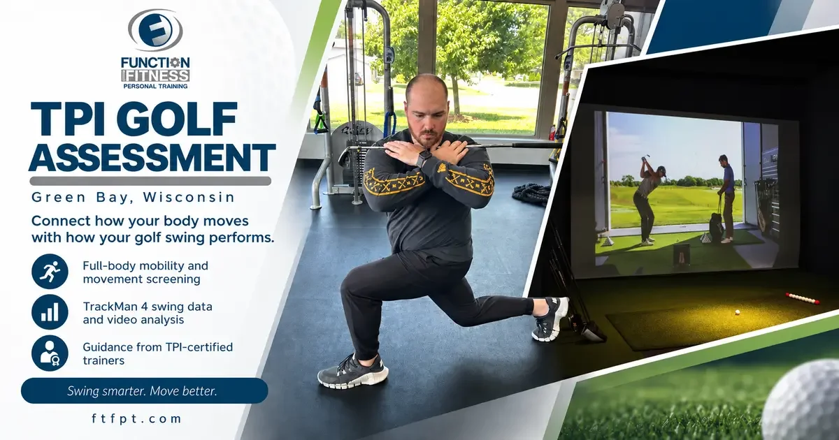 TPI golf assessment combines a movement screen with Trackman swing analysis.