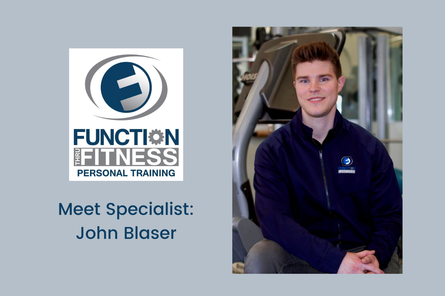John Blaser conducting a biomechanical assessment and range of motion testing at Function Thru Fitness in Green Bay, WI.