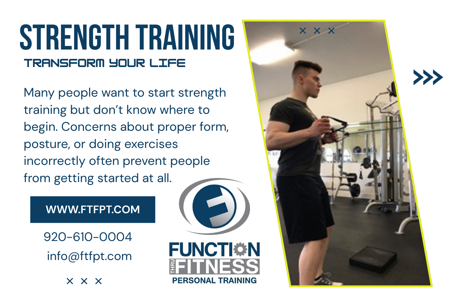 Strength training with personalized assessments at Function Thru Fitness in Green Bay WI
