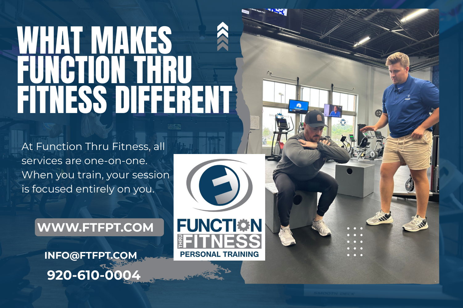 What makes Function Thru Fitness different — top rated personal training studios nearby offering one-on-one sessions with a personal trainer in Green Bay, WI