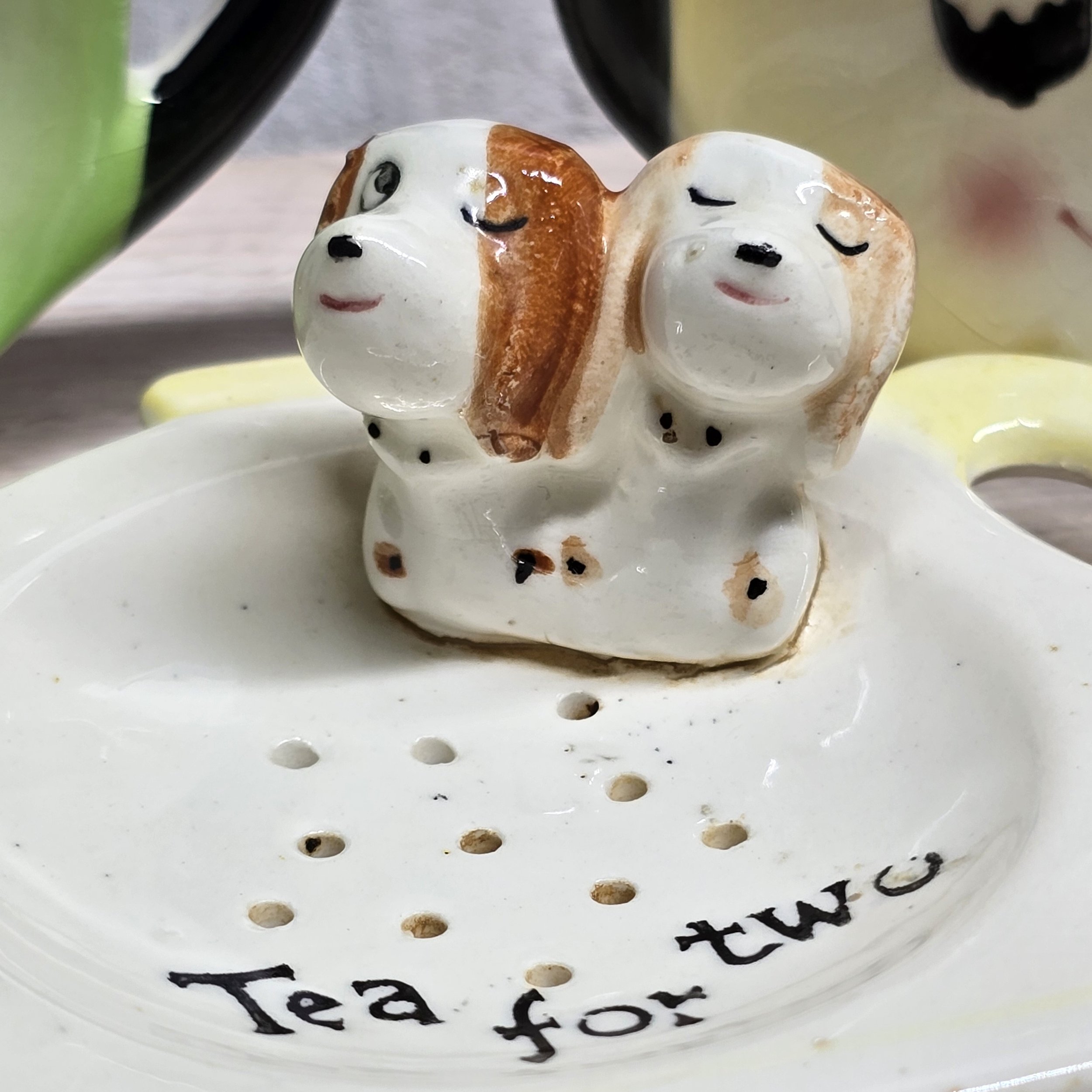 1950' s Anthropomorphic Kitschy Style Tea Bag Holders, Set of 3