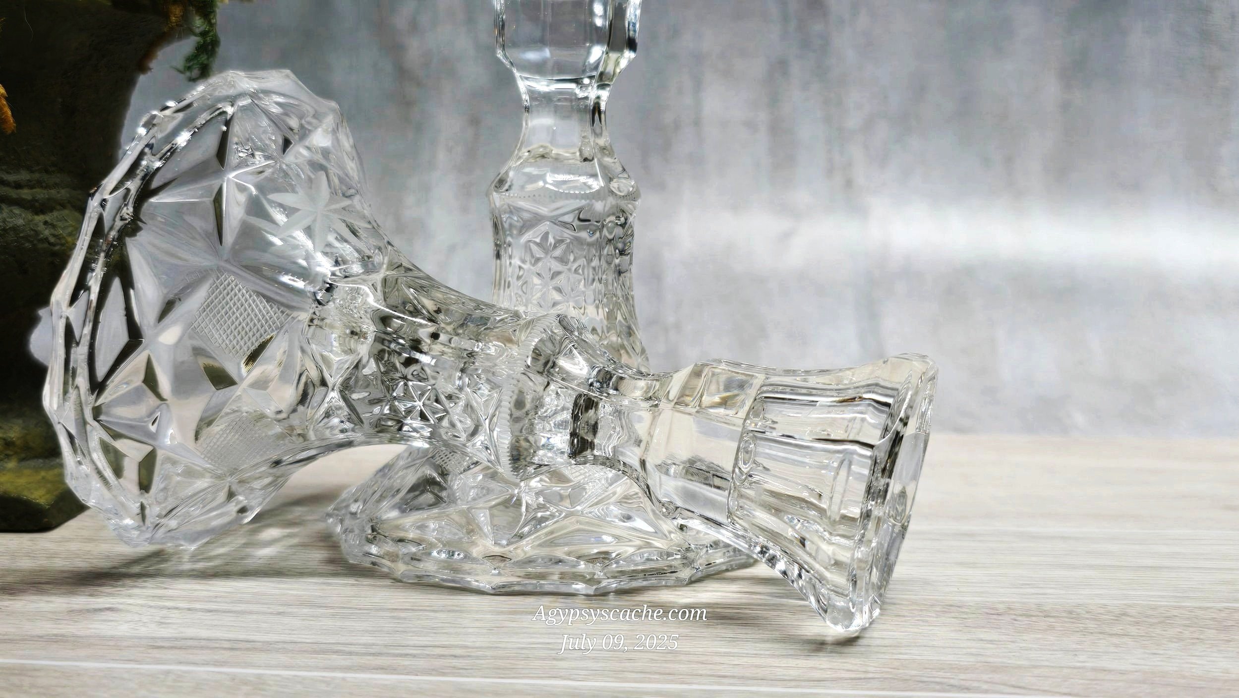 Bohemian Style Tapered Candle Stick Holders, 5"