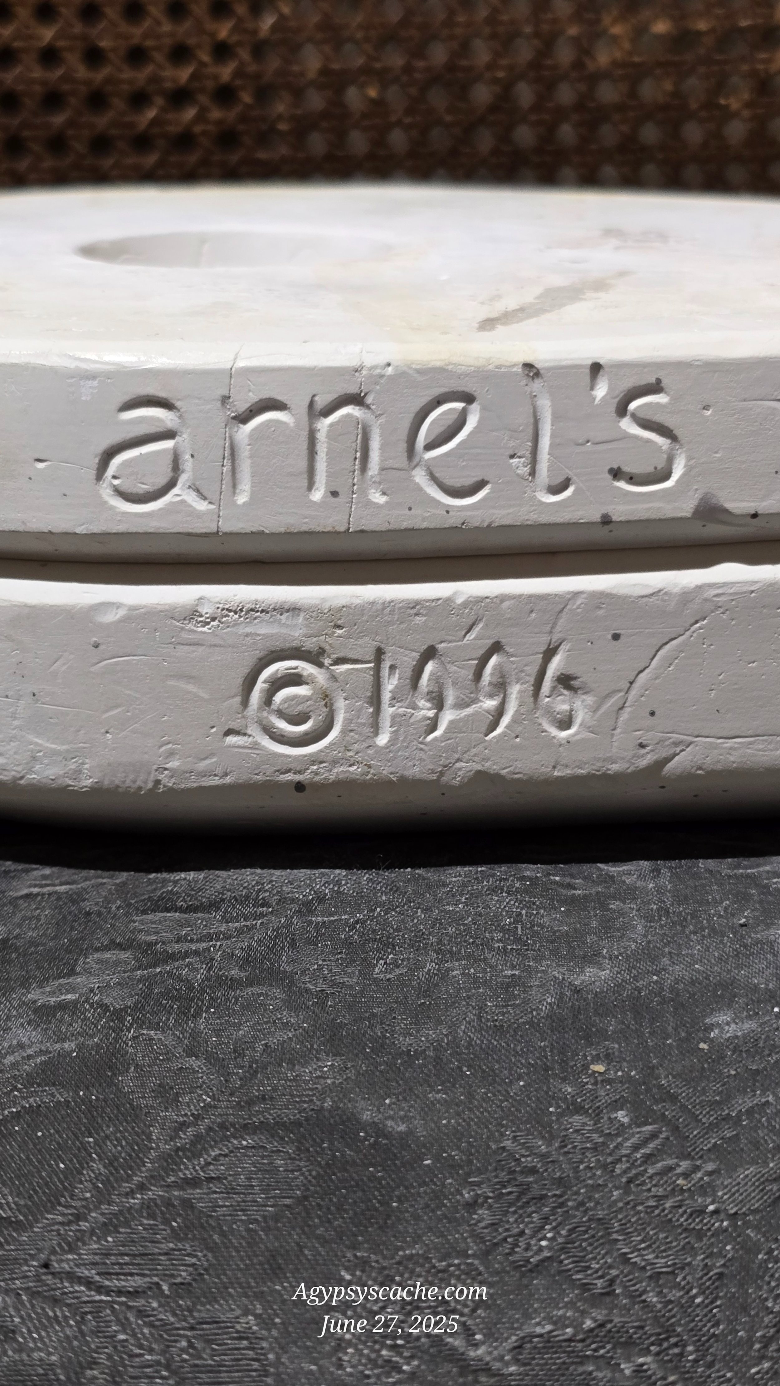 Vintage Ceramic Casting Mold of an Decorative Irish Cross