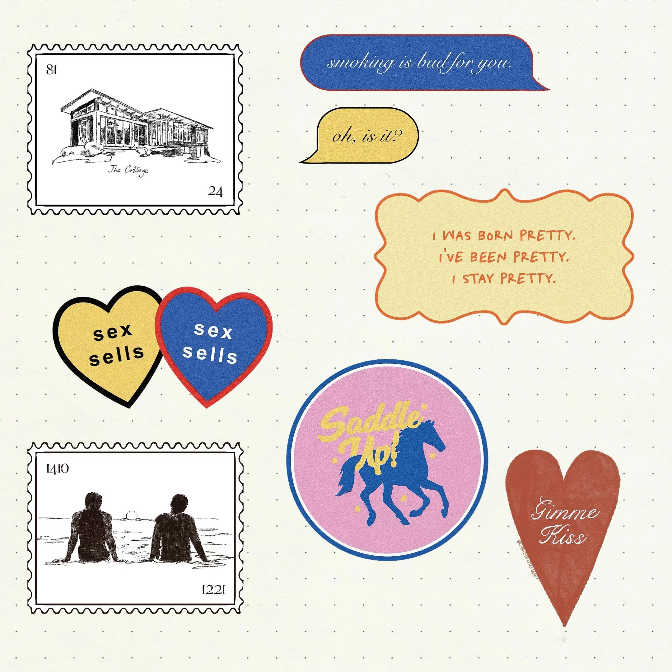 Heated Rivalry - Holographic Sticker Sheet