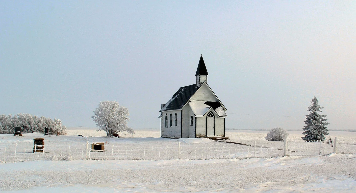 Scheduled: 8:00 AM

Foxleigh St. Mathews - Larry Easton - IND - (Attanyi Salon 2024 Competition) - 3rd Place.

A serene winter composition featuring a white church set against a quiet, snow-covered landscape, emphasizing clean lines, soft light, and 