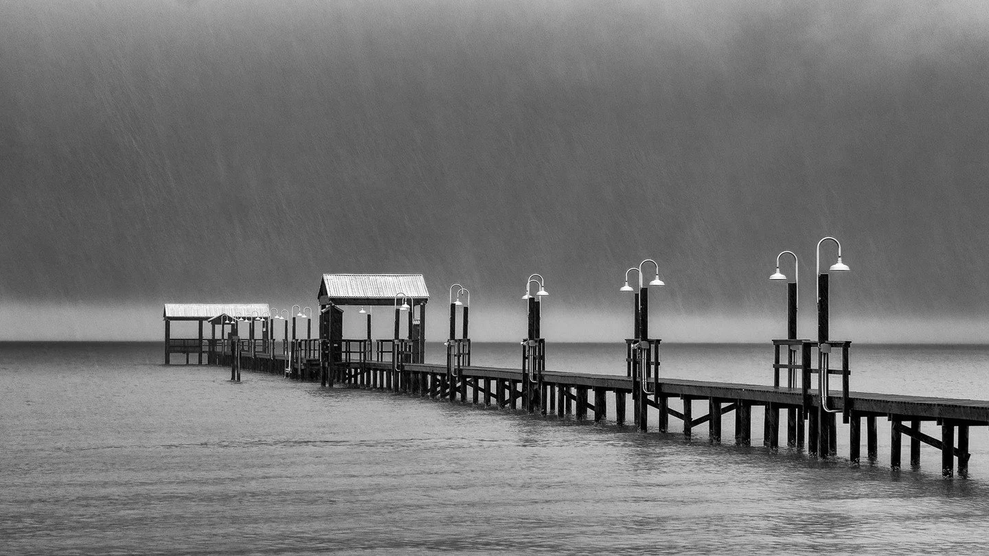 Dreary on Aransas Bay - Rae McLeod - SCC / Hand of Man 2023 - 2nd Place. #prpacanada #prpa #blackandwhite #moodyphotography