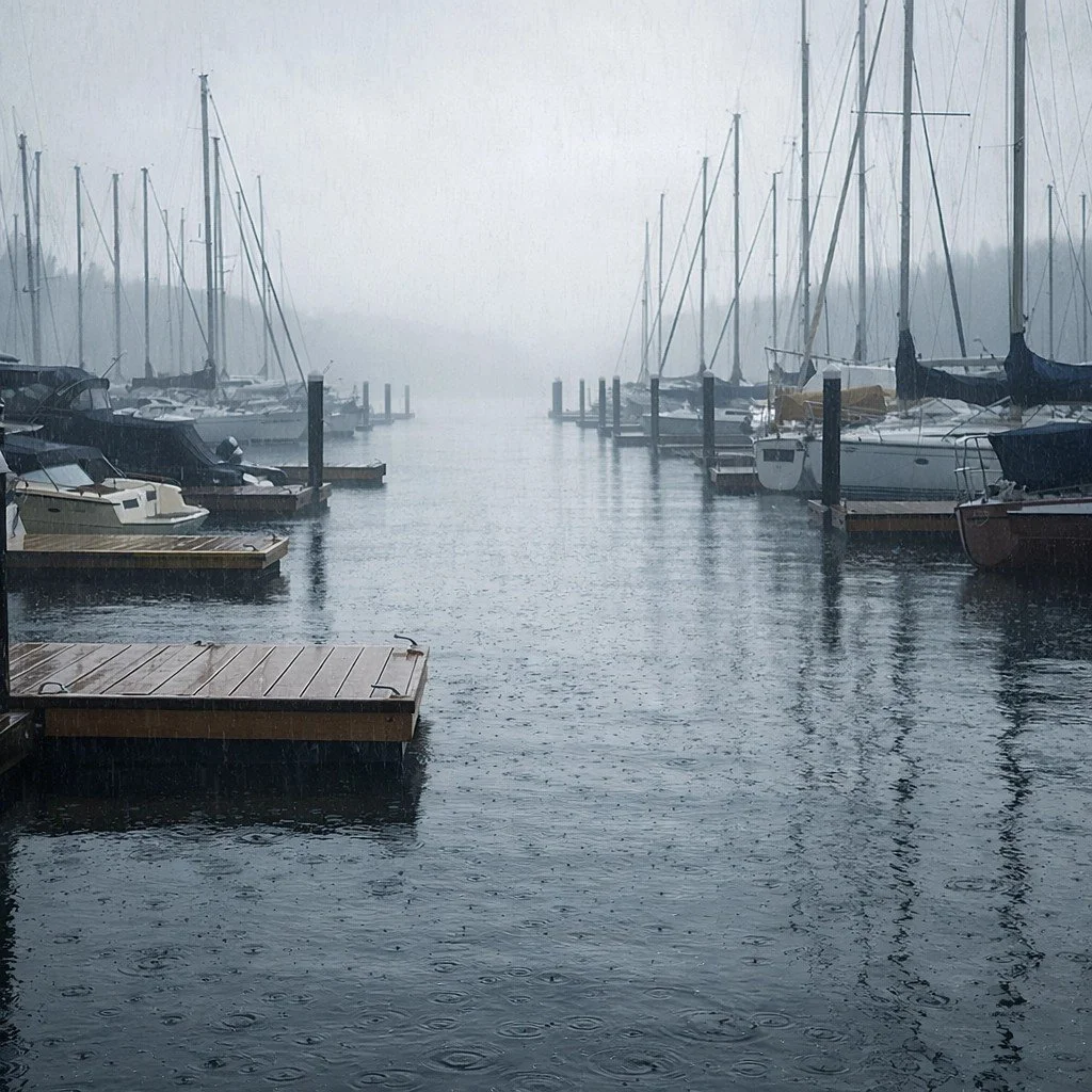 Marina in the Rain - Maureen Sinclair - Outing Colour Prints 2025 Competition - 1st Place.

#prpa #prpacanada #marina #photography