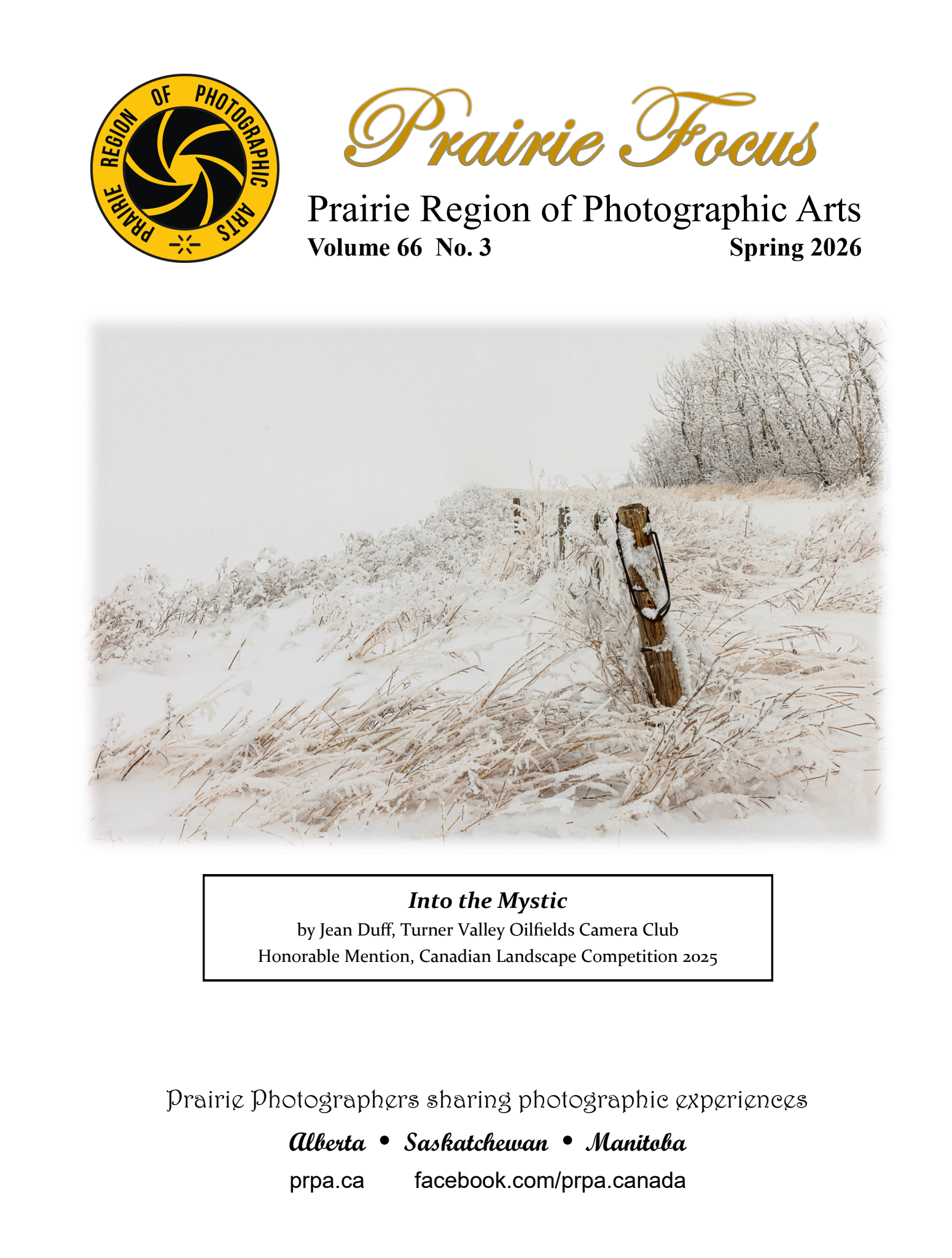 Check out the Spring 2026 Prairie Focus newsletter for club news and information