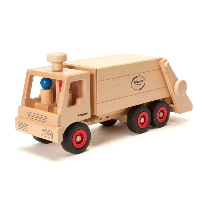 Fagus Wooden Garbage Truck  SpielWerk Toys