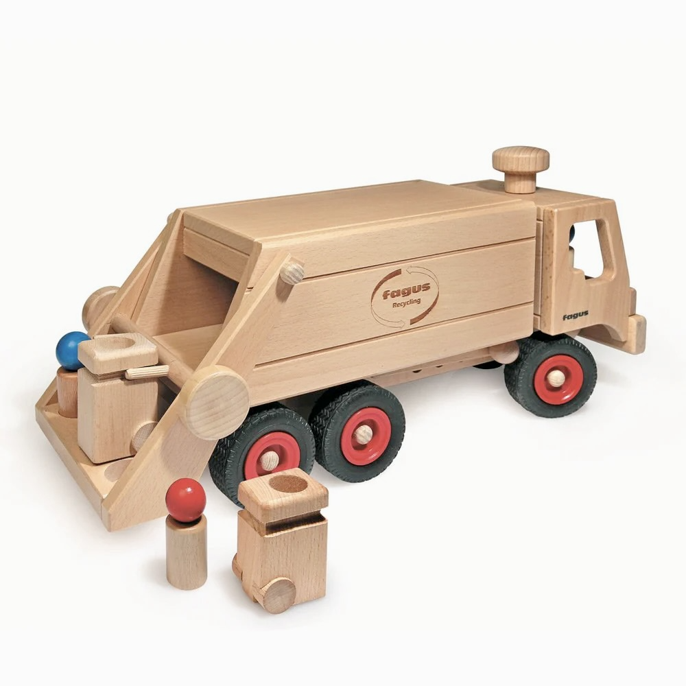 Fagus Wooden Garbage Truck — SpielWerk Toys