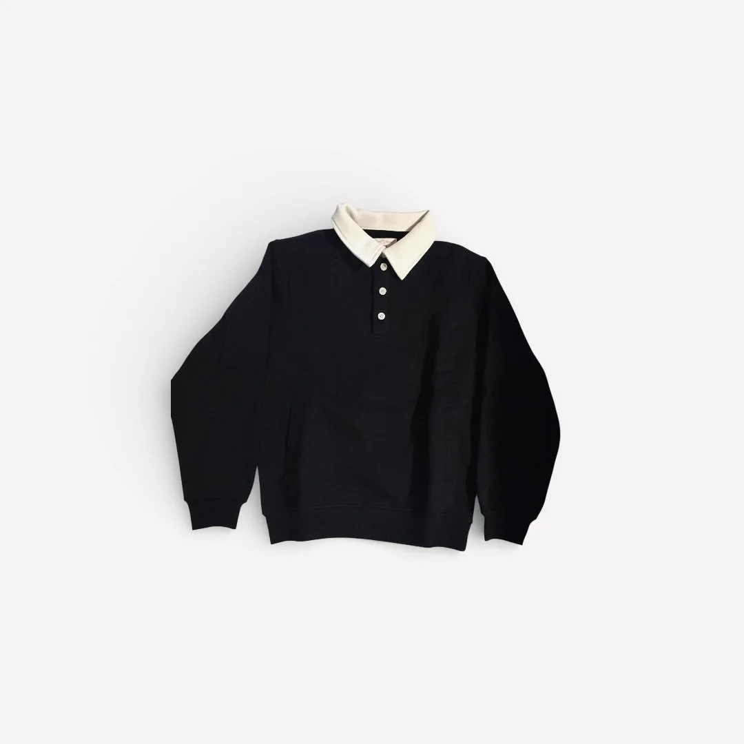 Quarte Zip Pull Over Sweat Suit Black