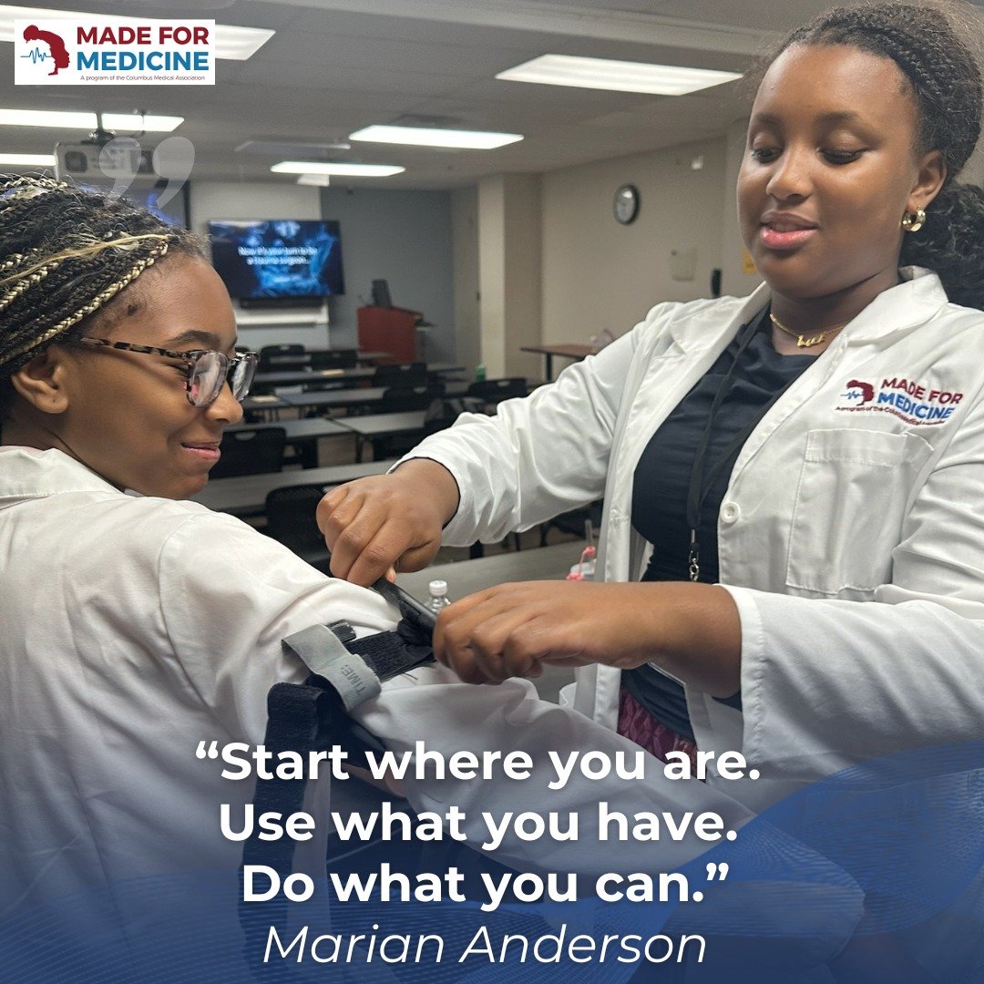 ✅ Start where you are.
✅ Use what you have.
✅ Do what you can.
- Marian Anderson

#MadeForMedicine #RepresentationMatters #WhatADoctorLooksLike
