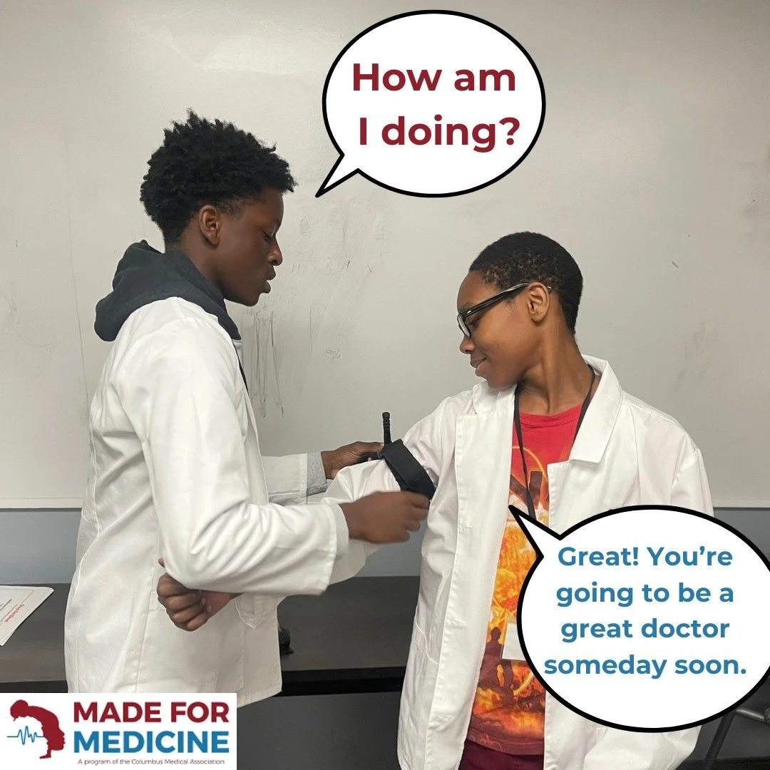 This is what support looks like:

✅ hands on
✅ partnership
✅ affirmation

We're building the community and solutions to create a future where the medical field reflects our society.

#MadeForMedicine #WhatADoctorLooksLike #RepresentationMatters