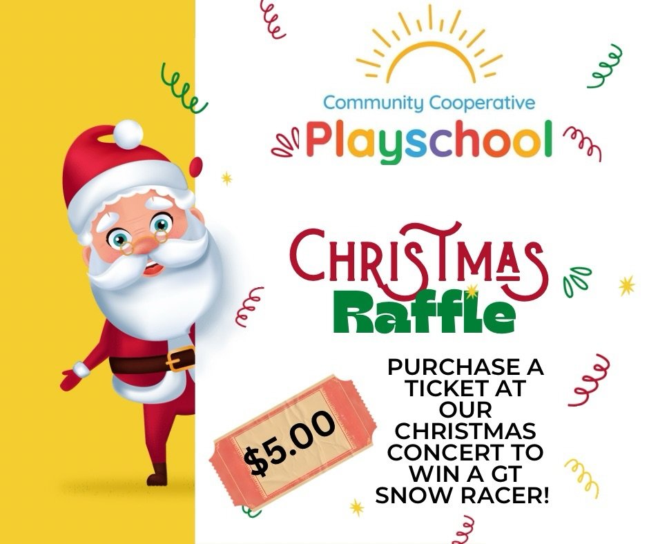 Our annual Christmas concert is coming up quick! 🎅 🌲 This year we'll raffling a GT Snow Racer donated by Andy Blanke- Pure Chem Services (thanks Andy!)! Tickets will be sold at the Christmas concert event only (December 18) and are $5 each (cash). 