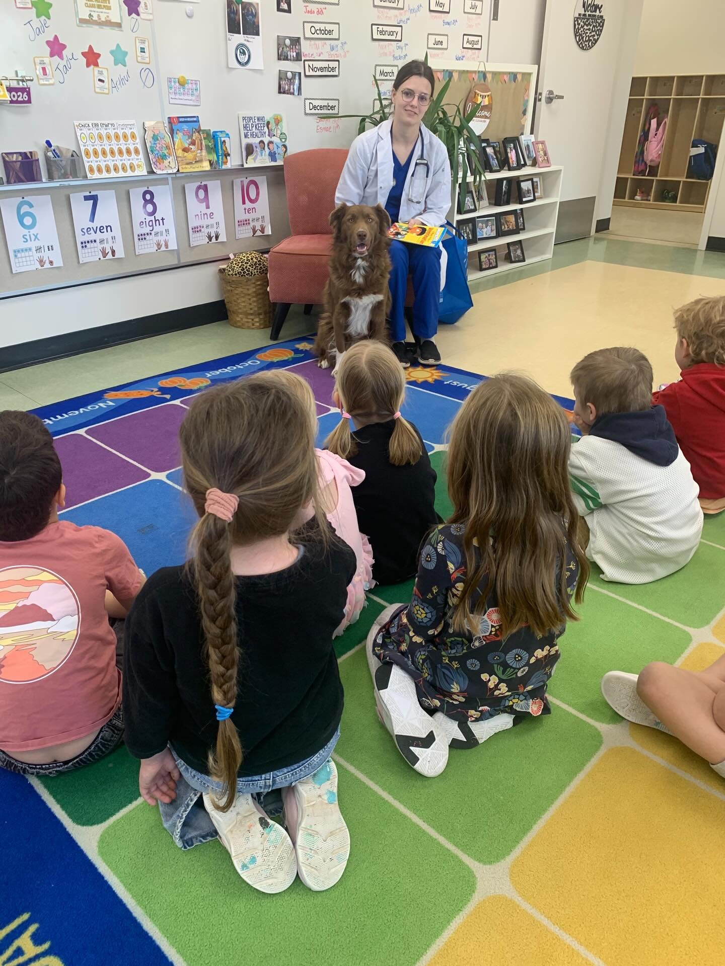We were so lucky to have another community hero visit our classroom and the timing couldn&rsquo;t have been more perfect! 🐾

Veterinarian Shyla joined us to teach the kids all about what a vet does. She brought along her dog and showed us how to do 