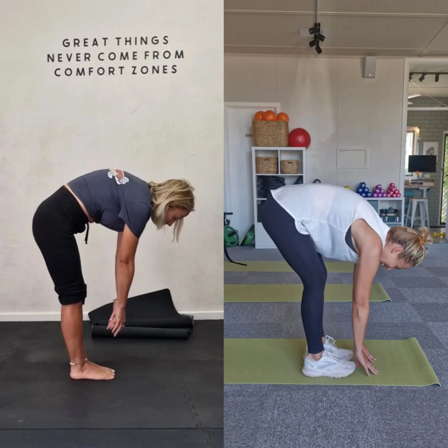 The only before and afters I feel the need to share are ones like this!

This is Hannah. She's been coming to my small group training for about 1 year and I am SO proud of her and all the work she has put in to move and feel better in her body. 

She