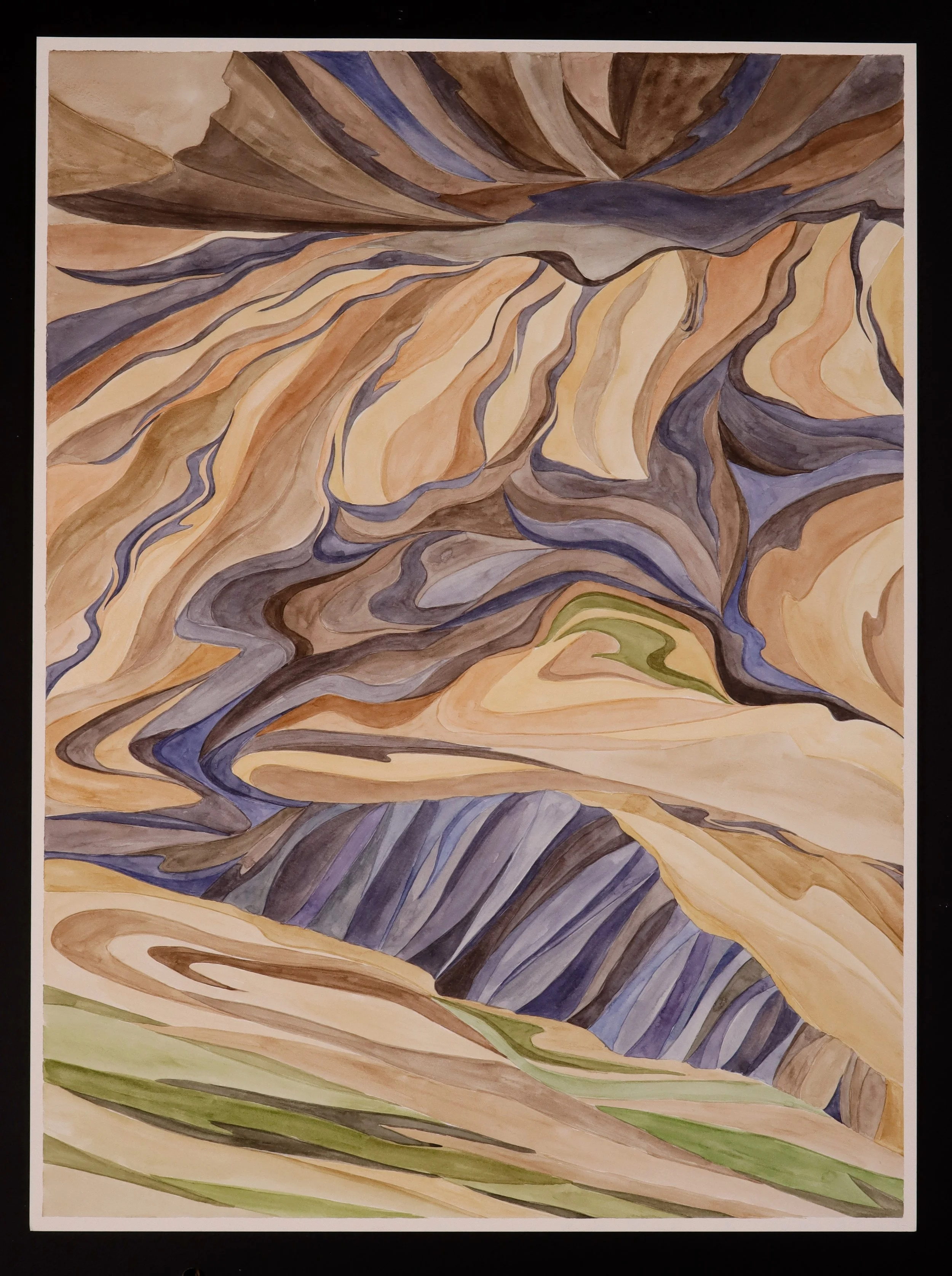 The Pumice Plain, Mt. St. Helens, 18x24, 2023.jpeg