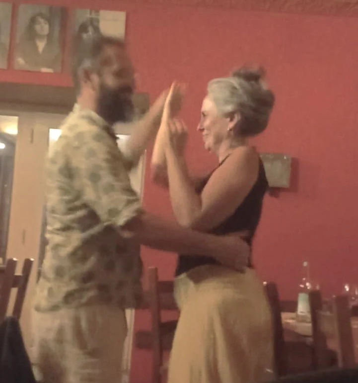 Davide e Clara al Bar dal Giovan a Osogna