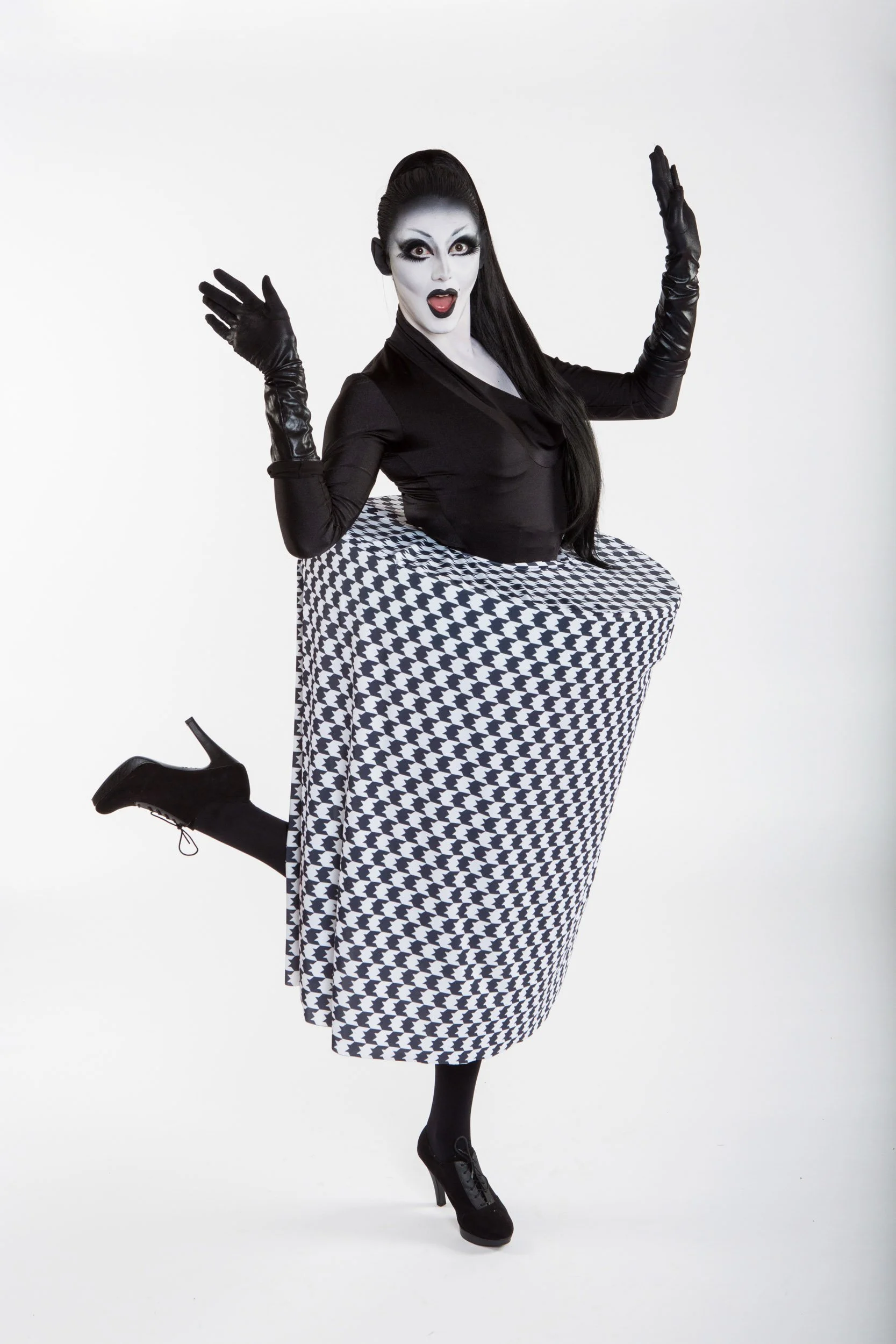 Manchester Drag Queens, Cheddar Gorgeous, Licorice Black, and performance artist, Grace Oni Smith
