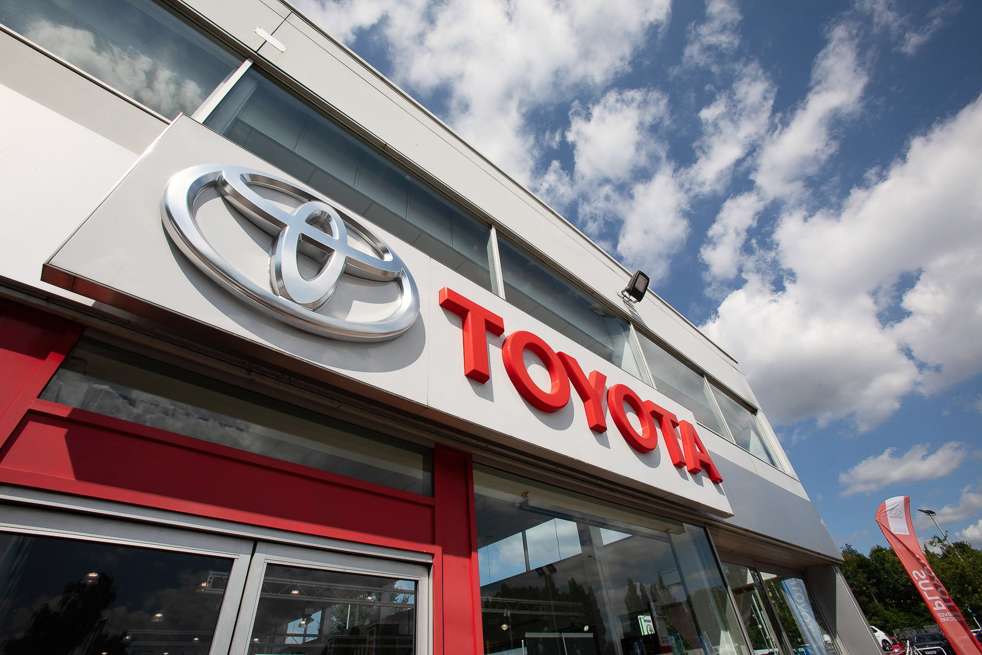 Exterior photography of a Toyota car dealership.jpg