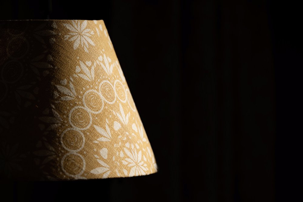 Lampshade featuring the fabric from the Aventuras Collection by designer Zoe Glencross.jpg
