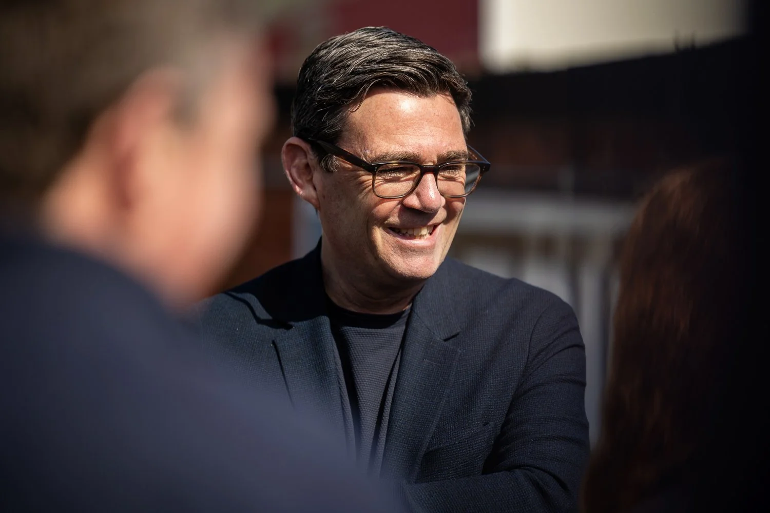 Andy Burnham, Greater Manchester’s Mayor visits Altrincham’s transport interchange with The Community Rail Network.