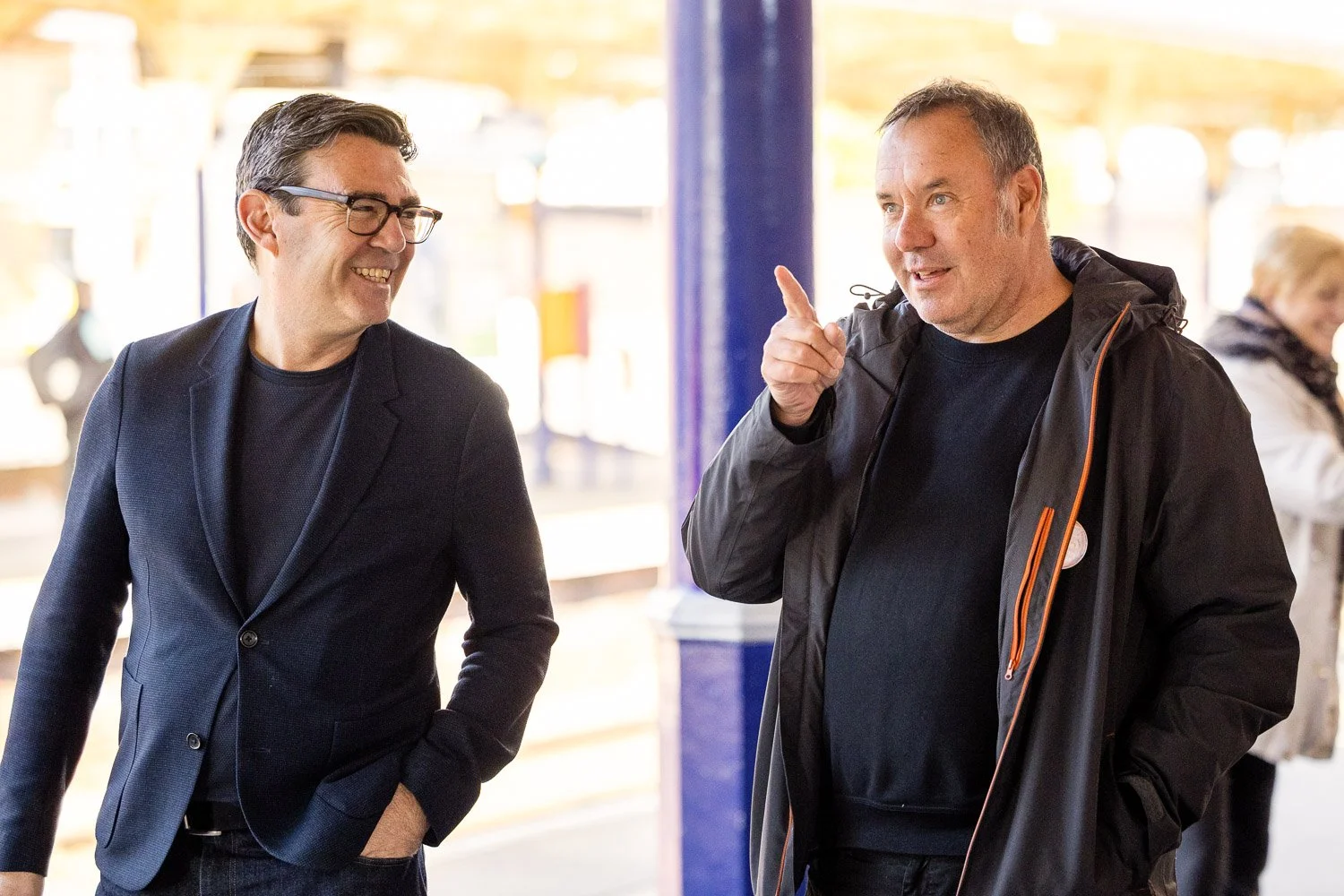 Andy Burnham at Altrincham train station-11.jpg