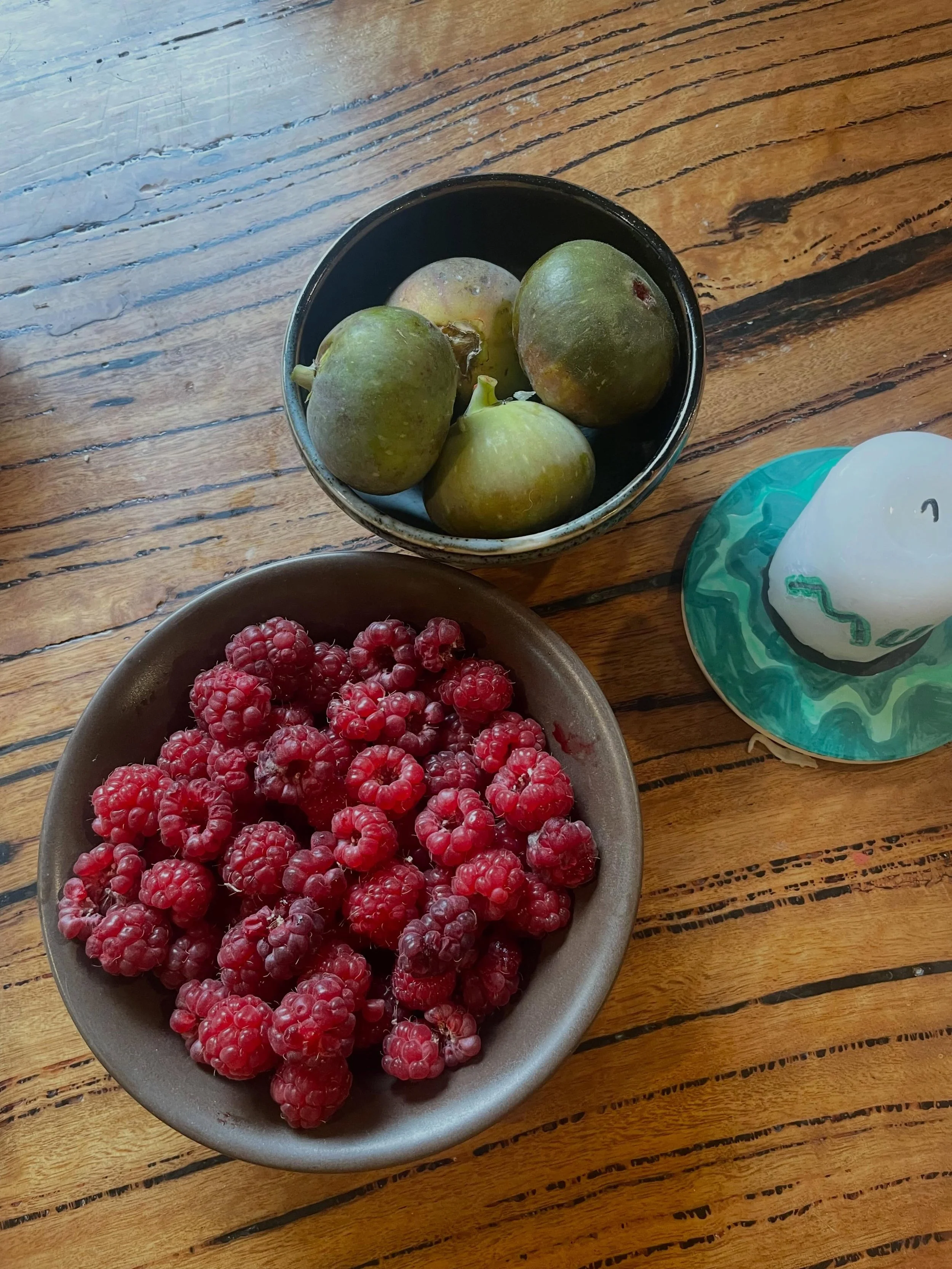 Despite the cooler weather and showers all week I&rsquo;ve been harvesting figs and HEAPS of raspberries. They are delicious!