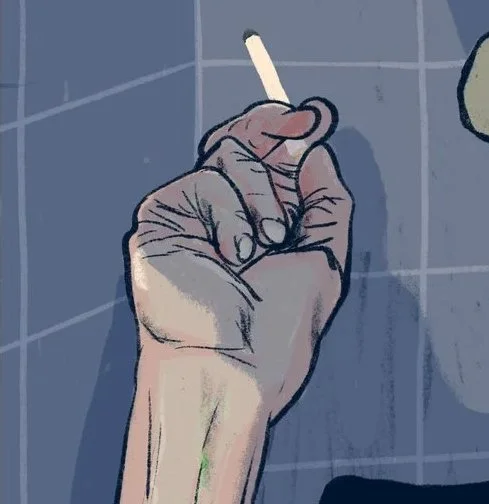 Kerouac and Burroughs on the toilet