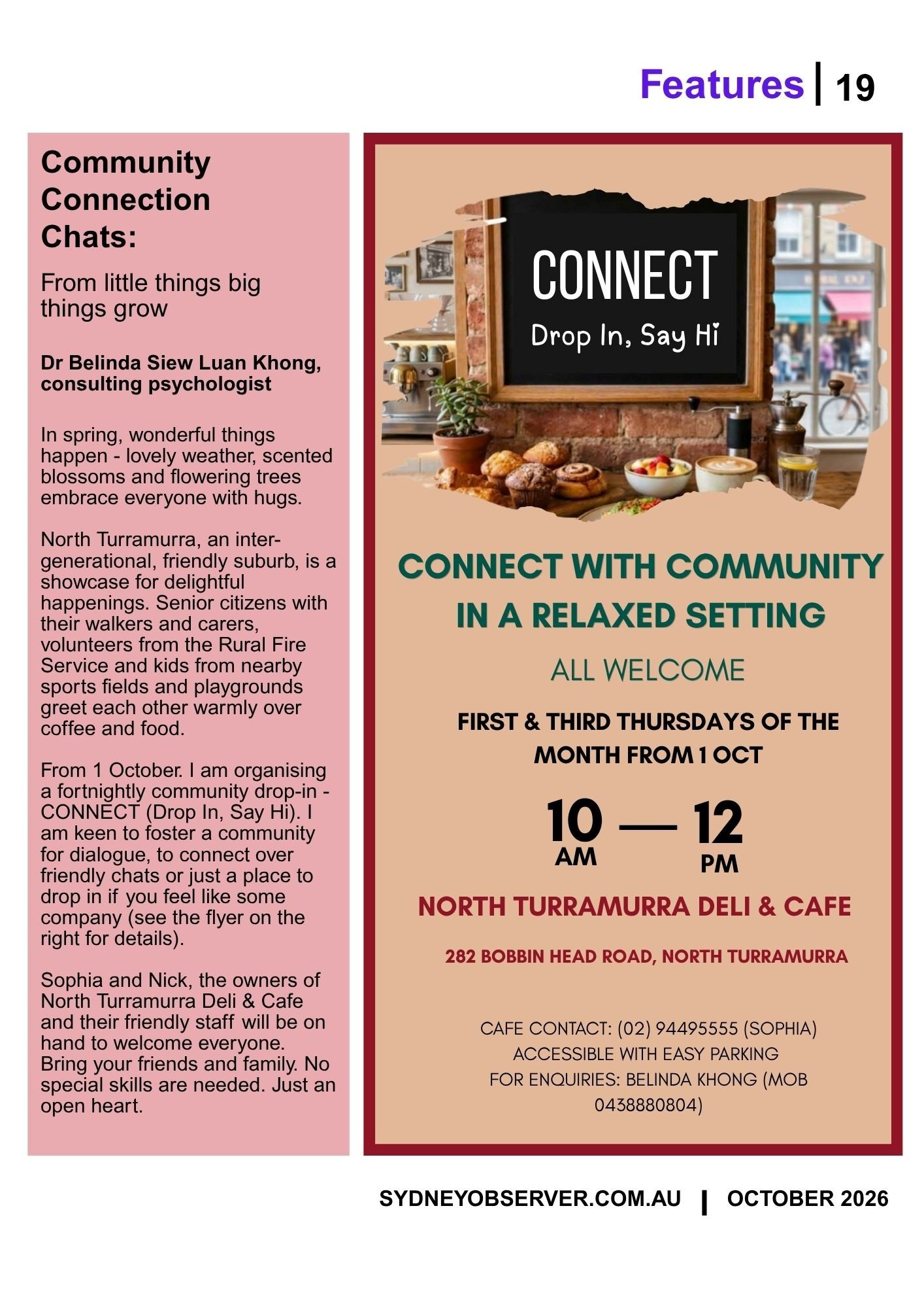 COMMUNITY CATCHUP-CONNECT: DROP IN &amp; SAY HI