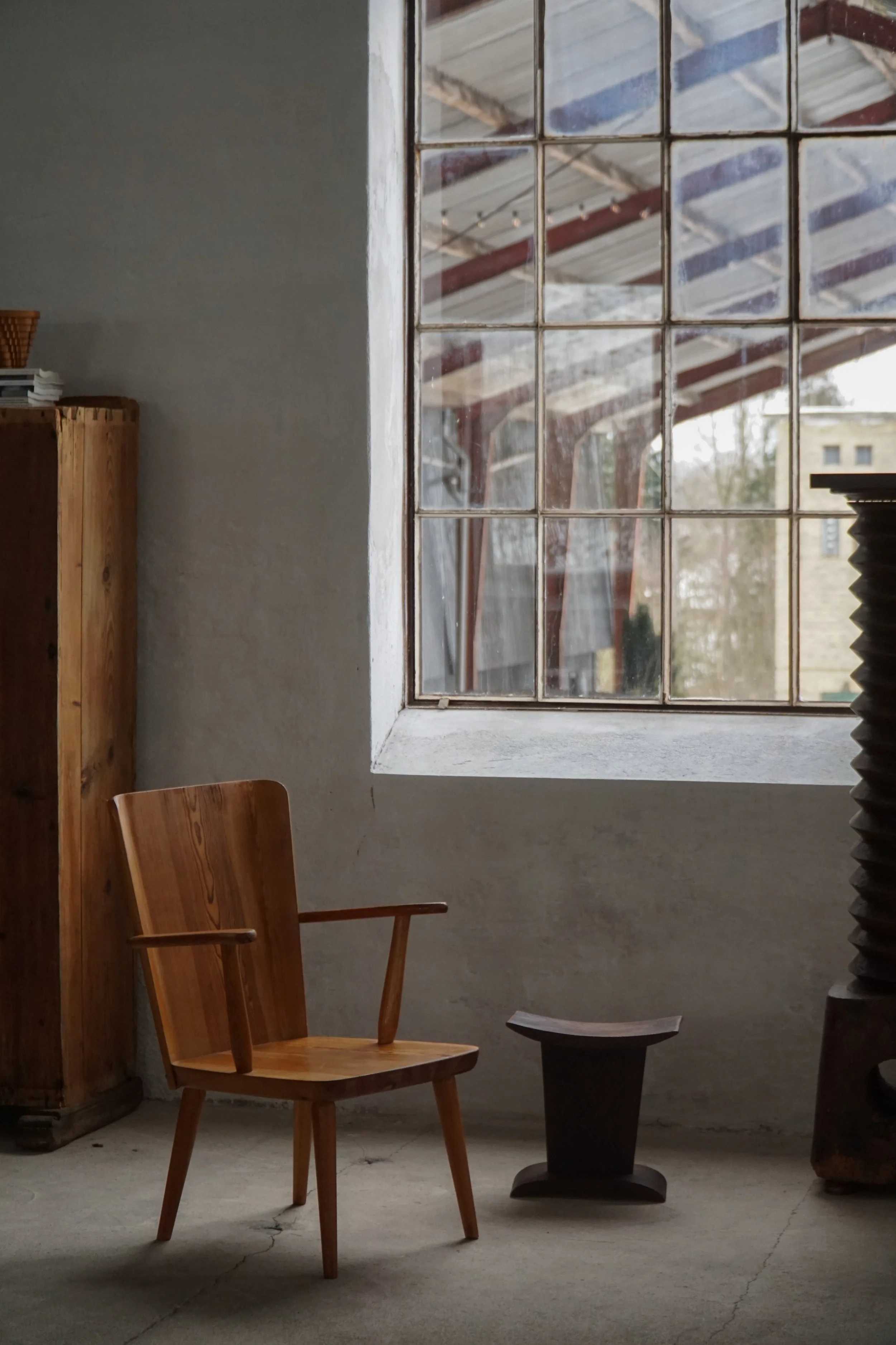 Pair of Göran Malmvall “Svensk Fur” Pine Armchairs, Scandinavian Modern, 1940s