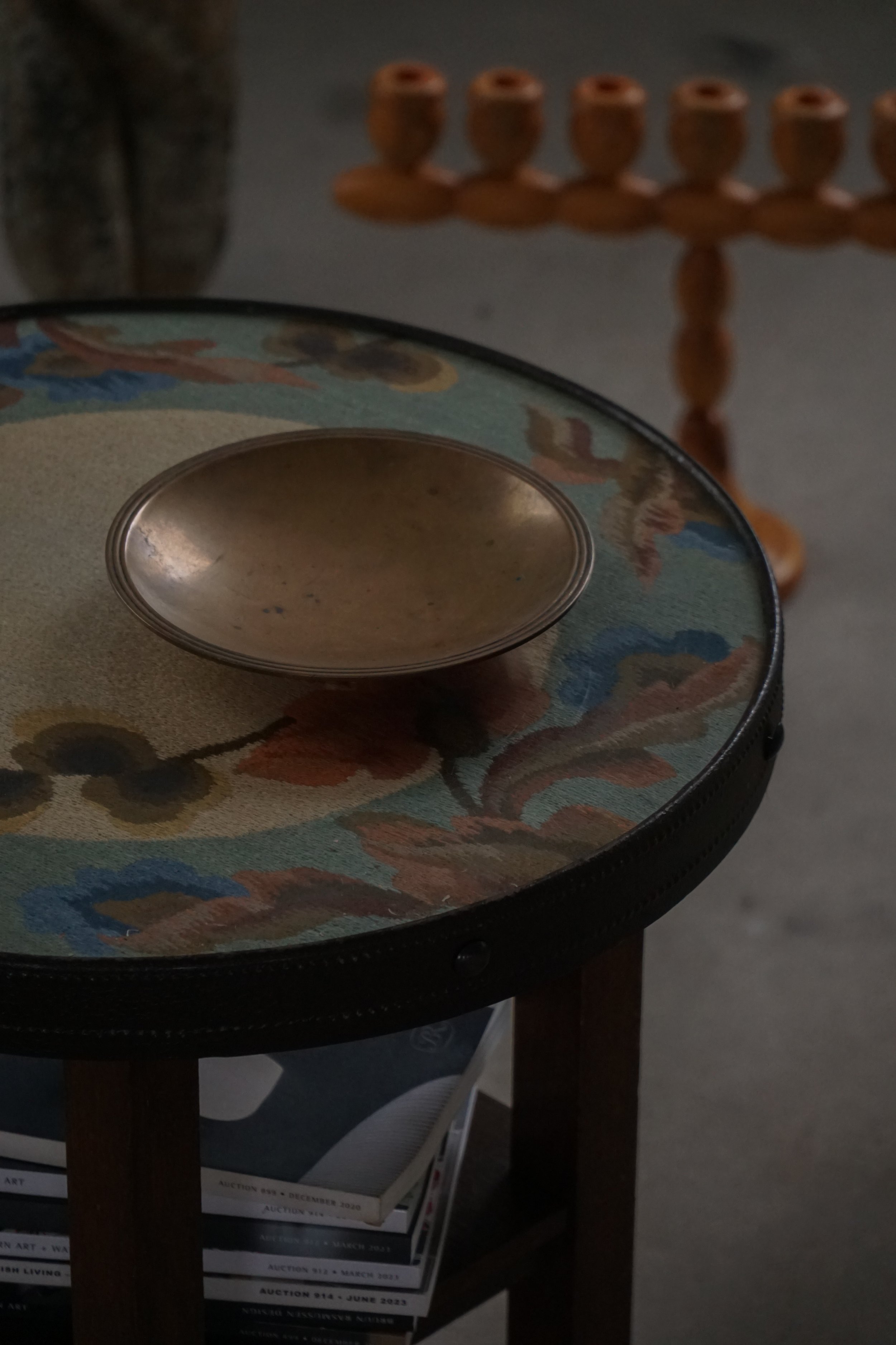 Danish Art Deco, Patinated Bronze Bowl by Just Andersen, “Just B-2025 DENMARK”