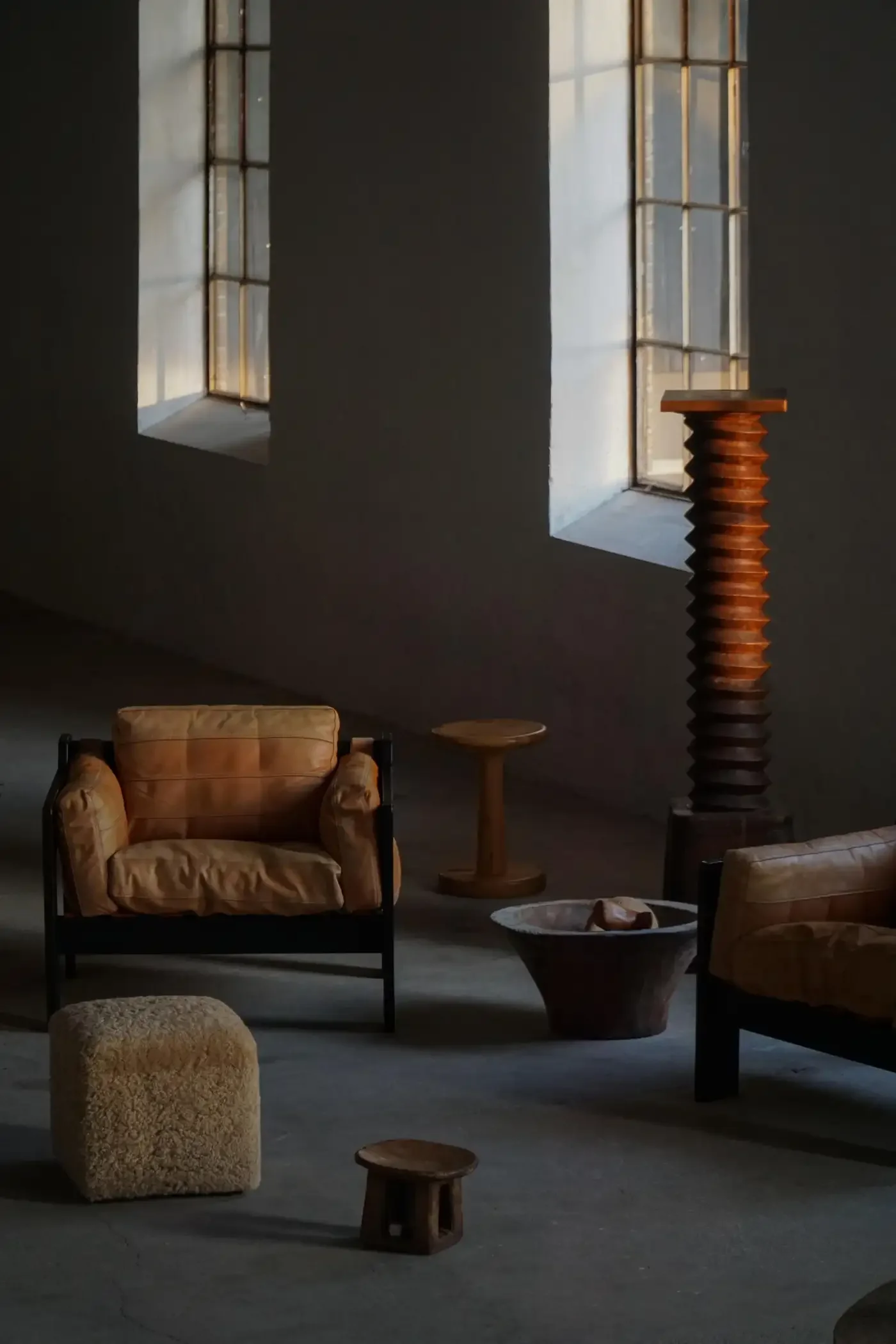 Pair of Rud Thygesen & Johnny Sørensen Easy Chairs in Wood and Leather, 1970s