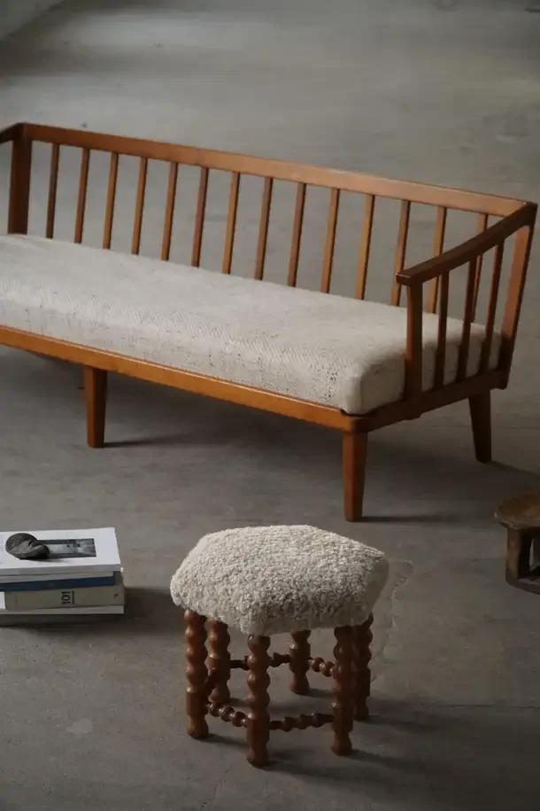 Mid-20th Century, Swedish Three Seater Sofa in Pine by Carl Malmsten, 1960s