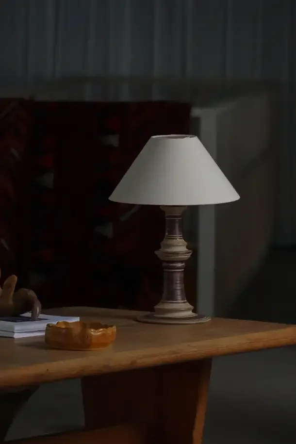 Pair of Mid-Century Danish Ceramic Table Lamps by Tue Poulsen, 1970s