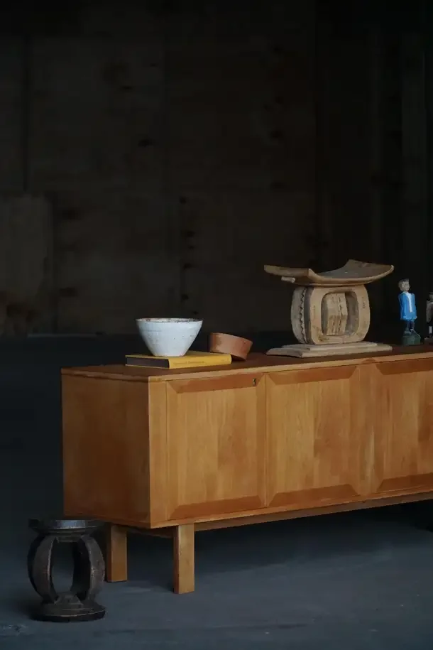 Low Sideboard in Oak, Mid Century Modern, Made by a Danish Cabinetmaker, 1960s