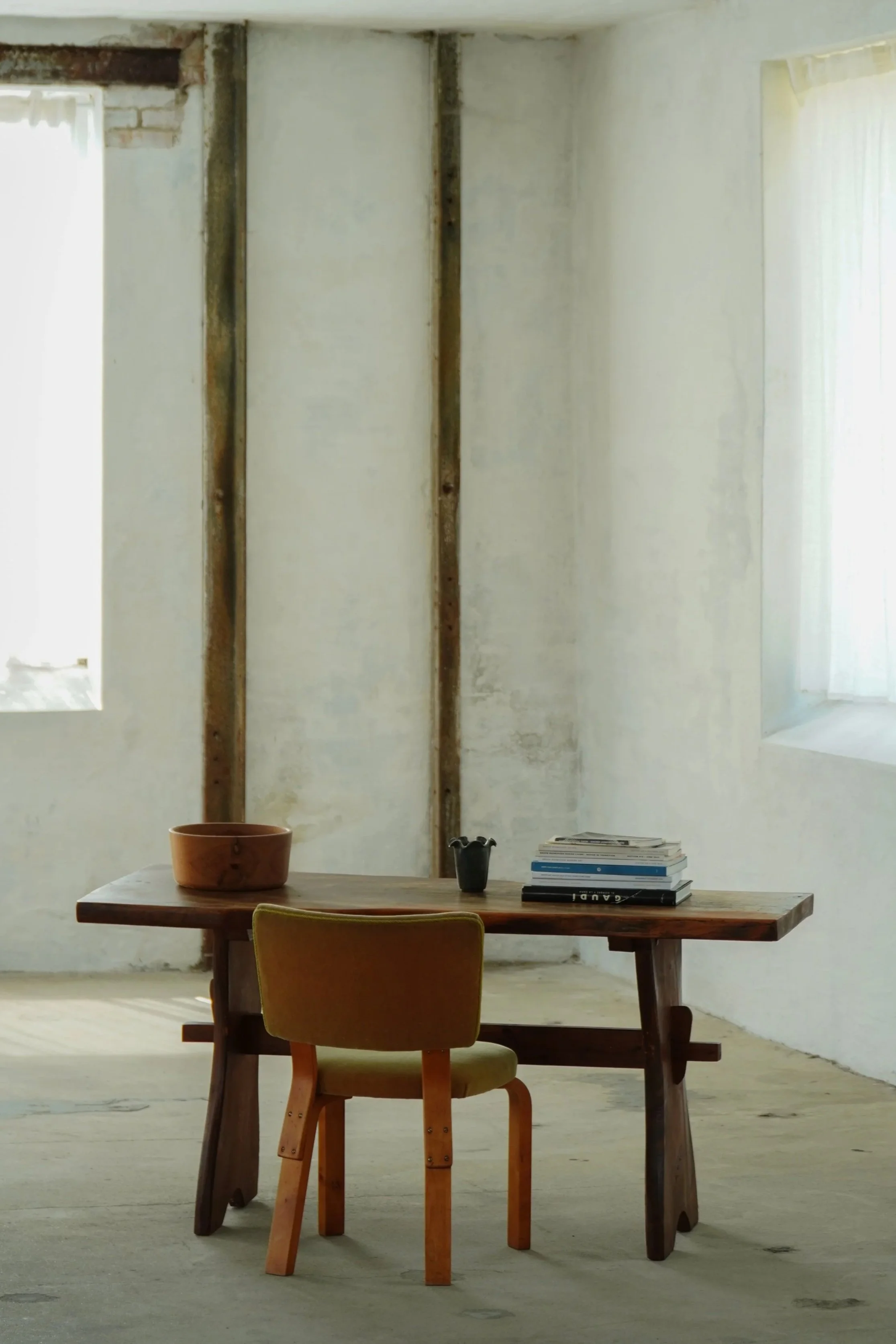 Rustic Wabi Sabi Dining / Desk Table in Pine, Danish Cabinetmaker, 1950s