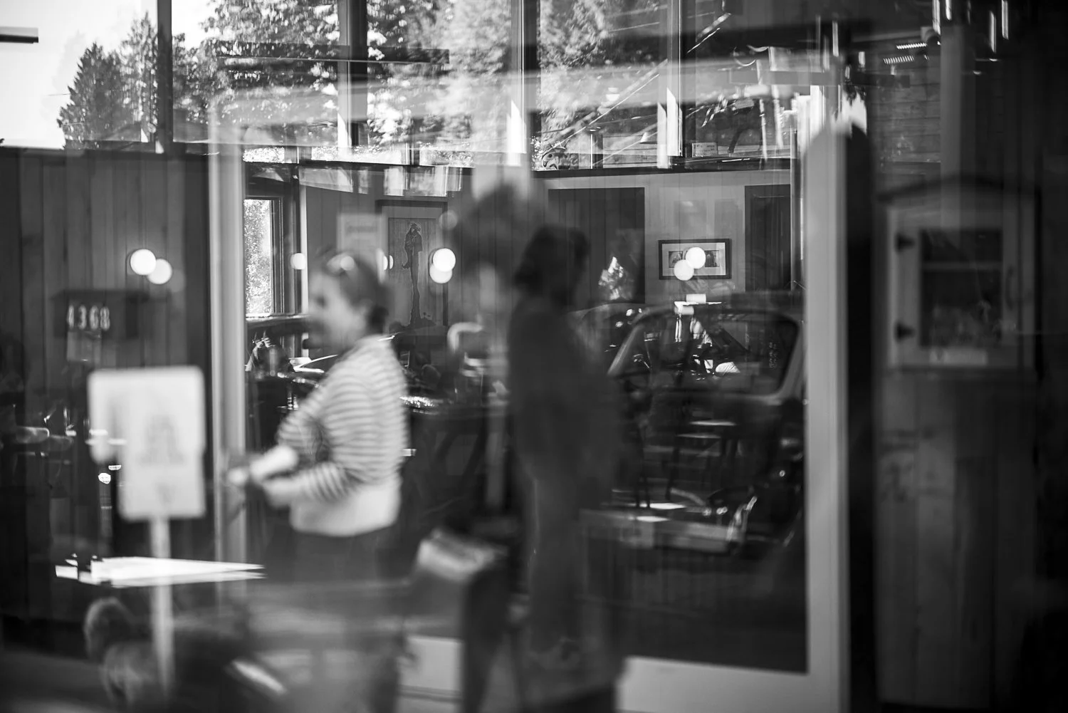 Cafe Reflections · PHOTOGRAPH · Vancouver Canada