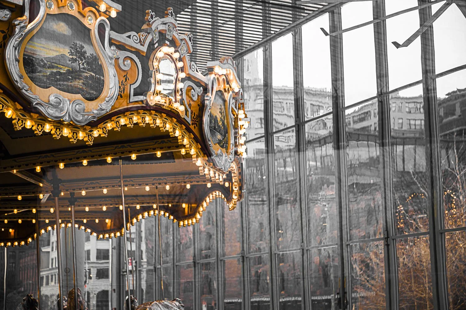 MERRY-GO-ROUND PHOTOGRAPH · Brooklyn NY