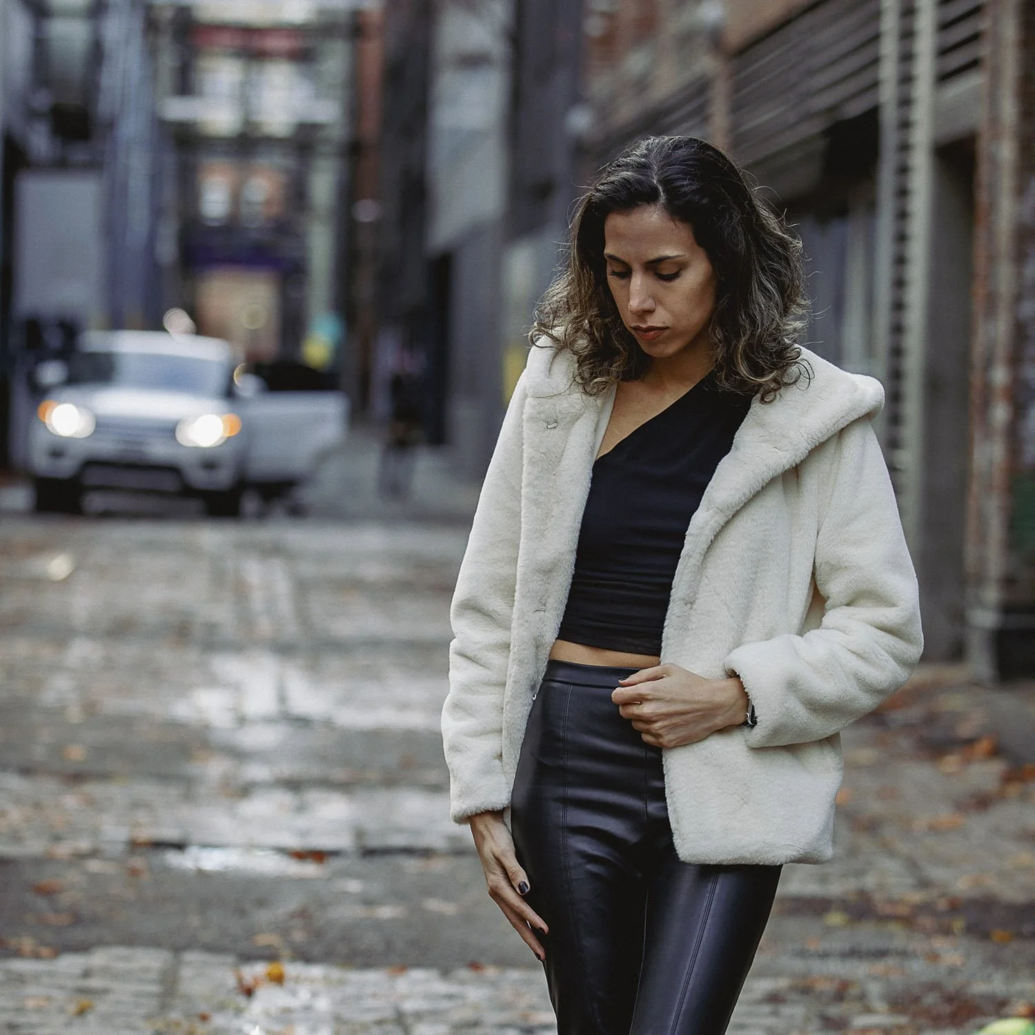 alexander_prior_photographer_vancouver_Model in Gastown Alley Photoshoot · Model Fahim · Vancouver Canada