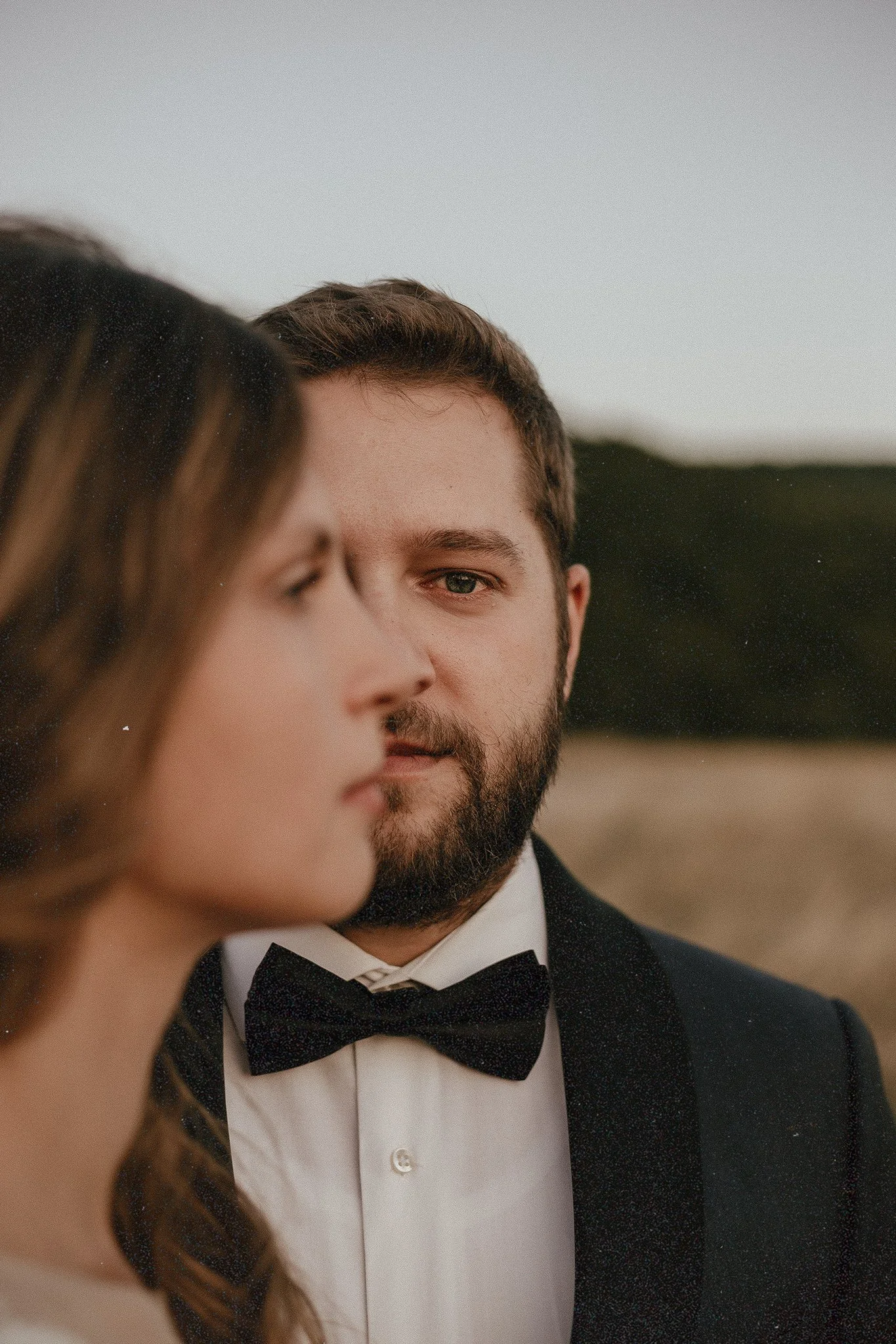 Groom portrayed in a after wedding photoshoot