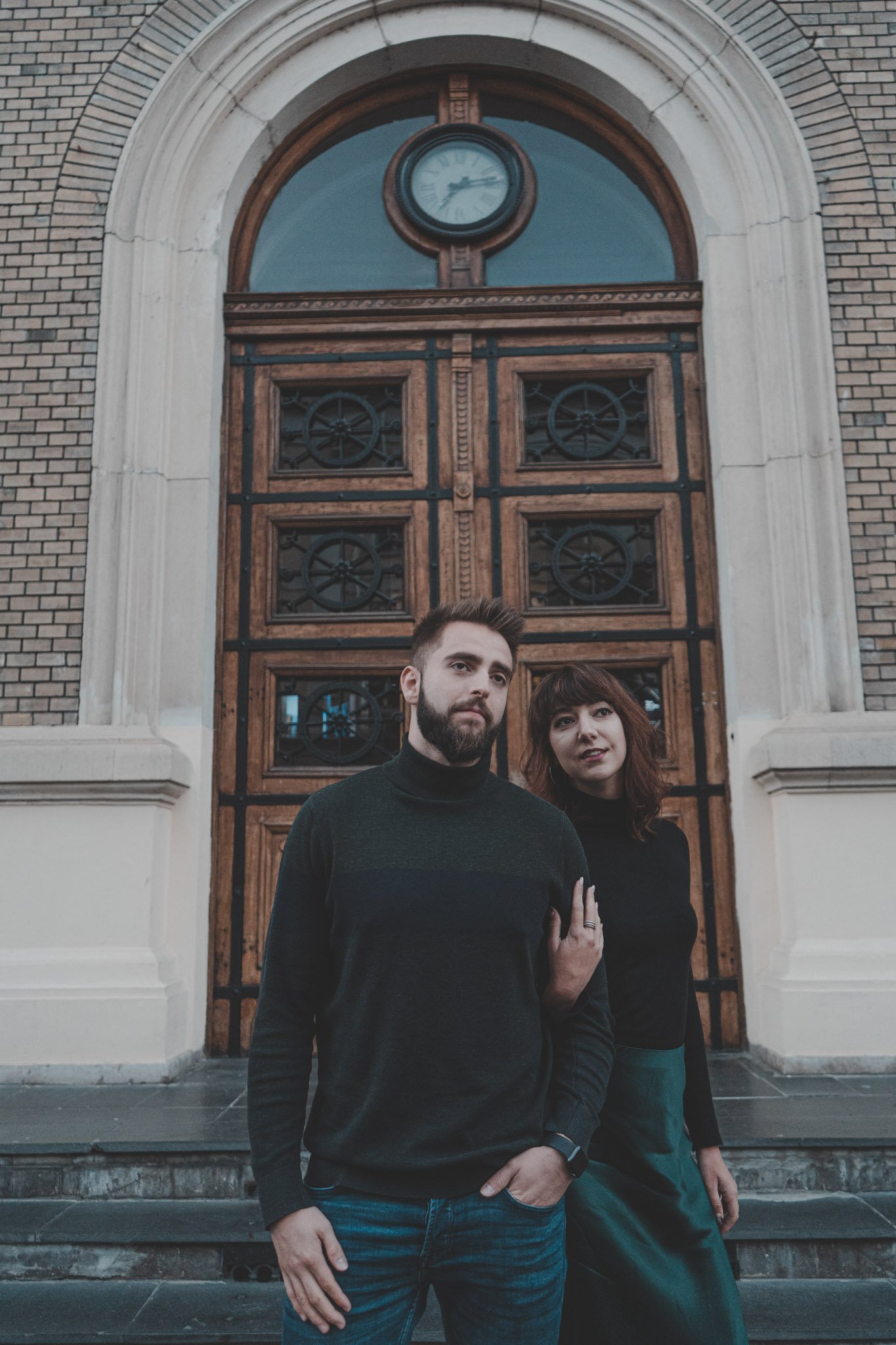 Couple posing during a couple photoshoot