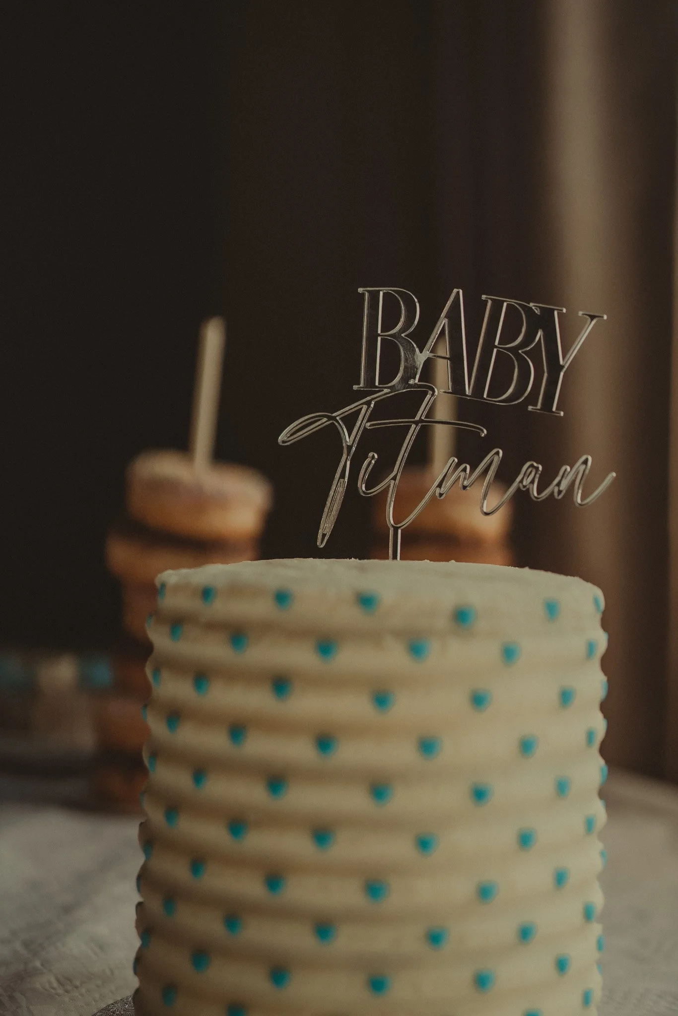 Details o baby shower cake 
