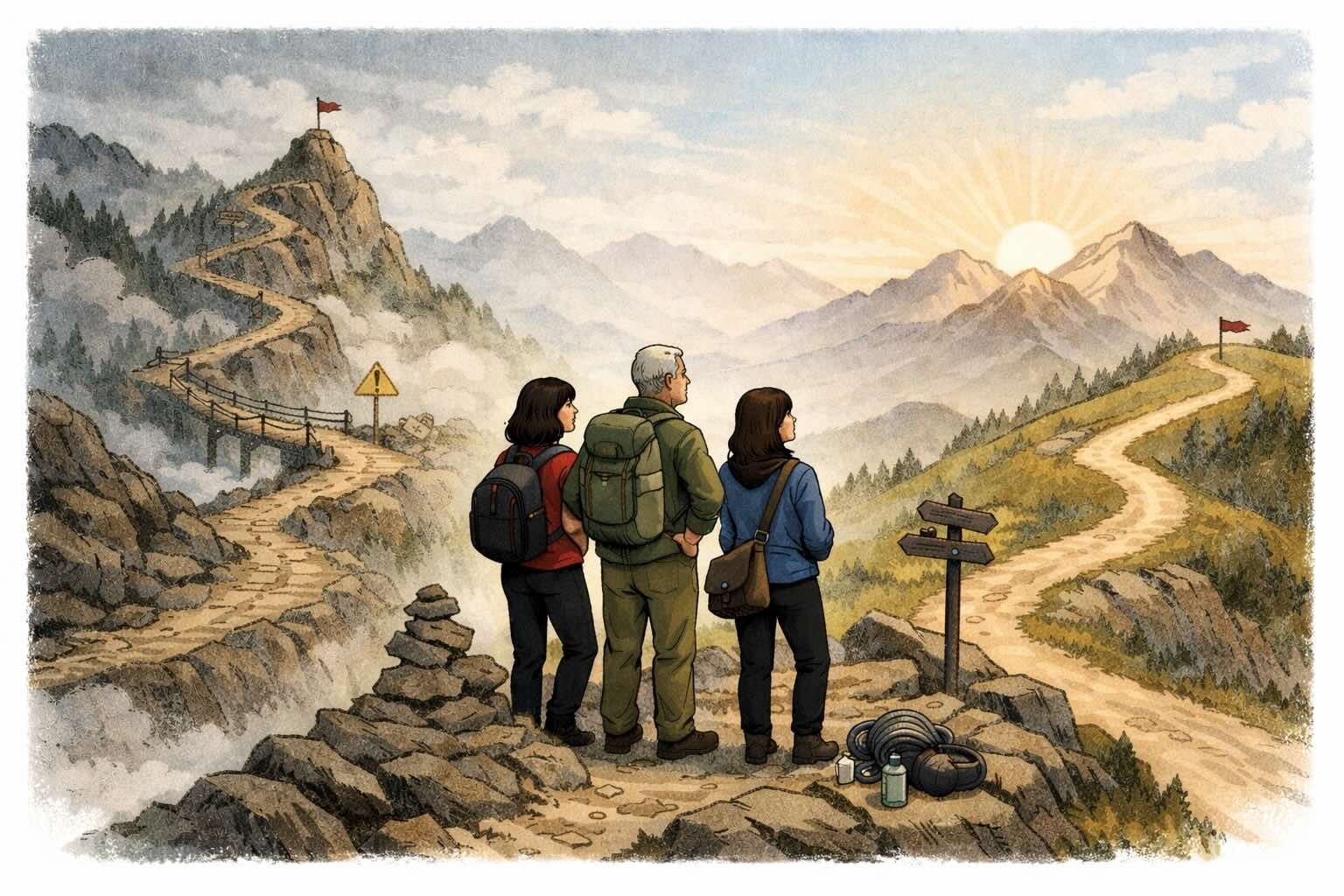 Up, Down, and Onward