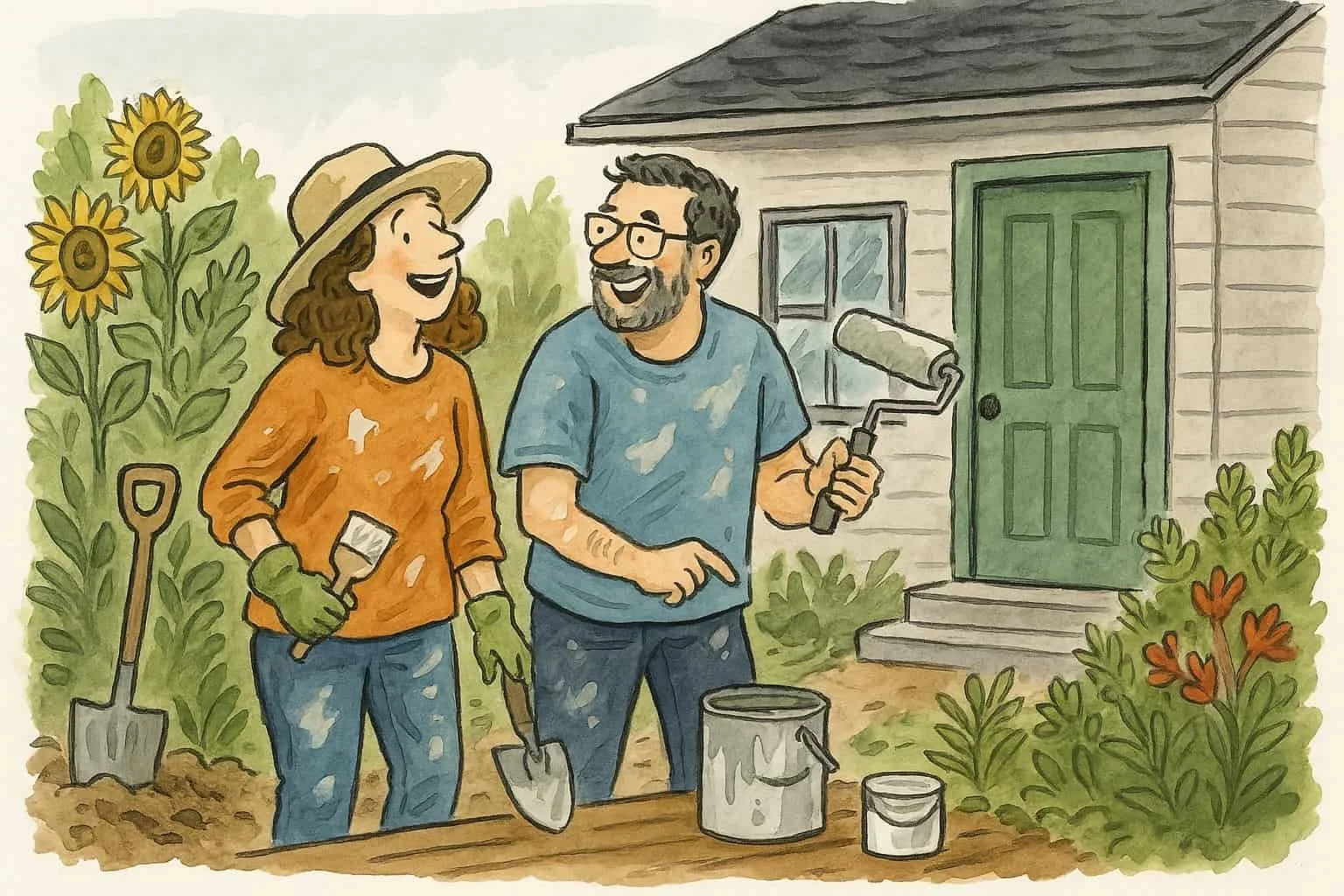 Rebuilding a House, a Marriage