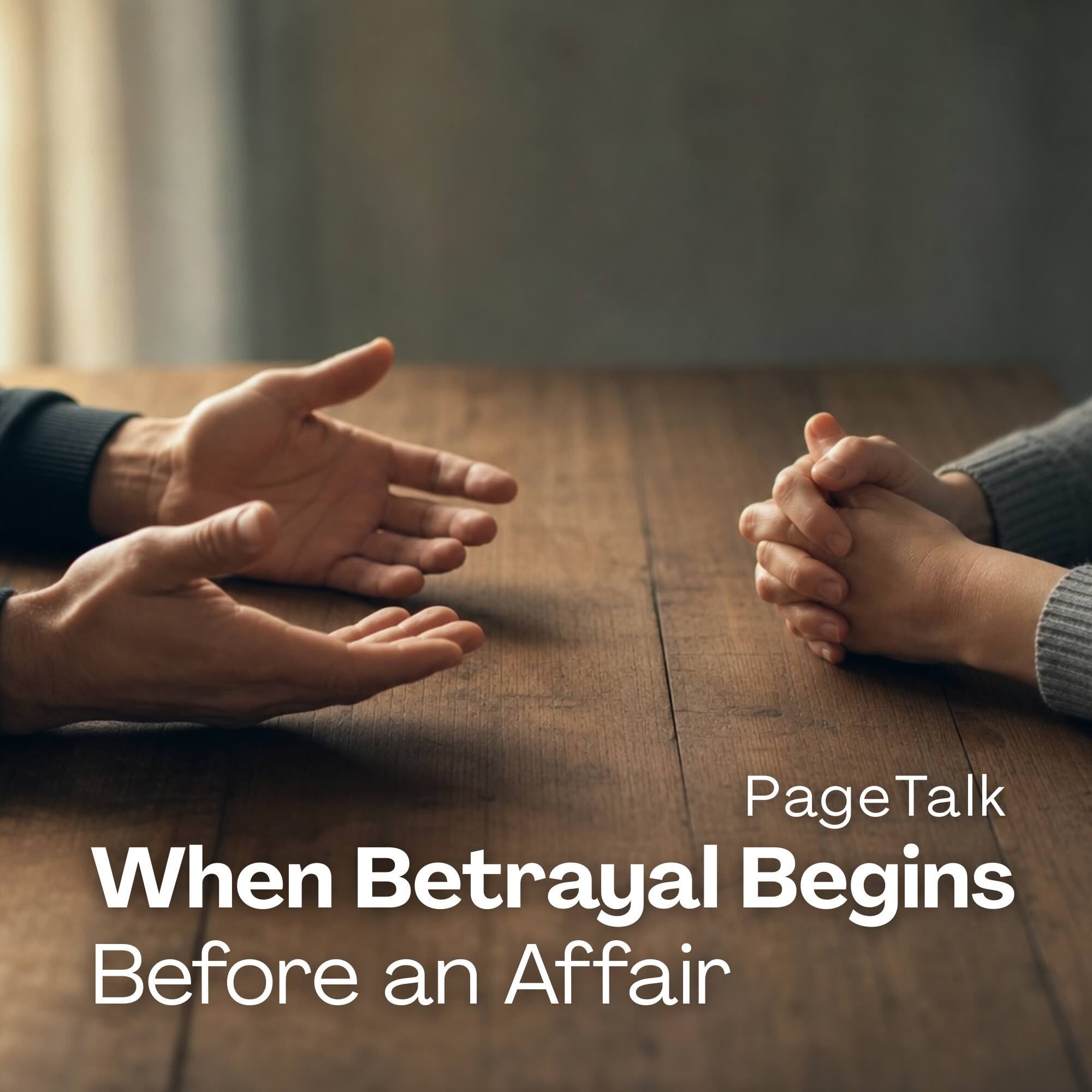 When Betrayal Begins Before an Affair
