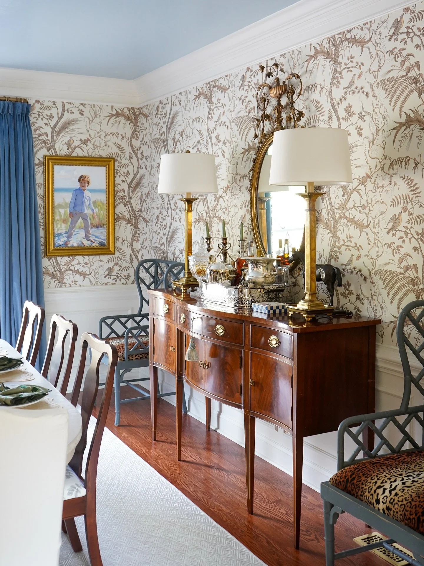 I walked into the dining room the last night and had to stop for a second. The table was set, the lamps were glowing, and for the first time I could picture this room the way I always hoped it would be.

I imagined family dinners with our boys, the c