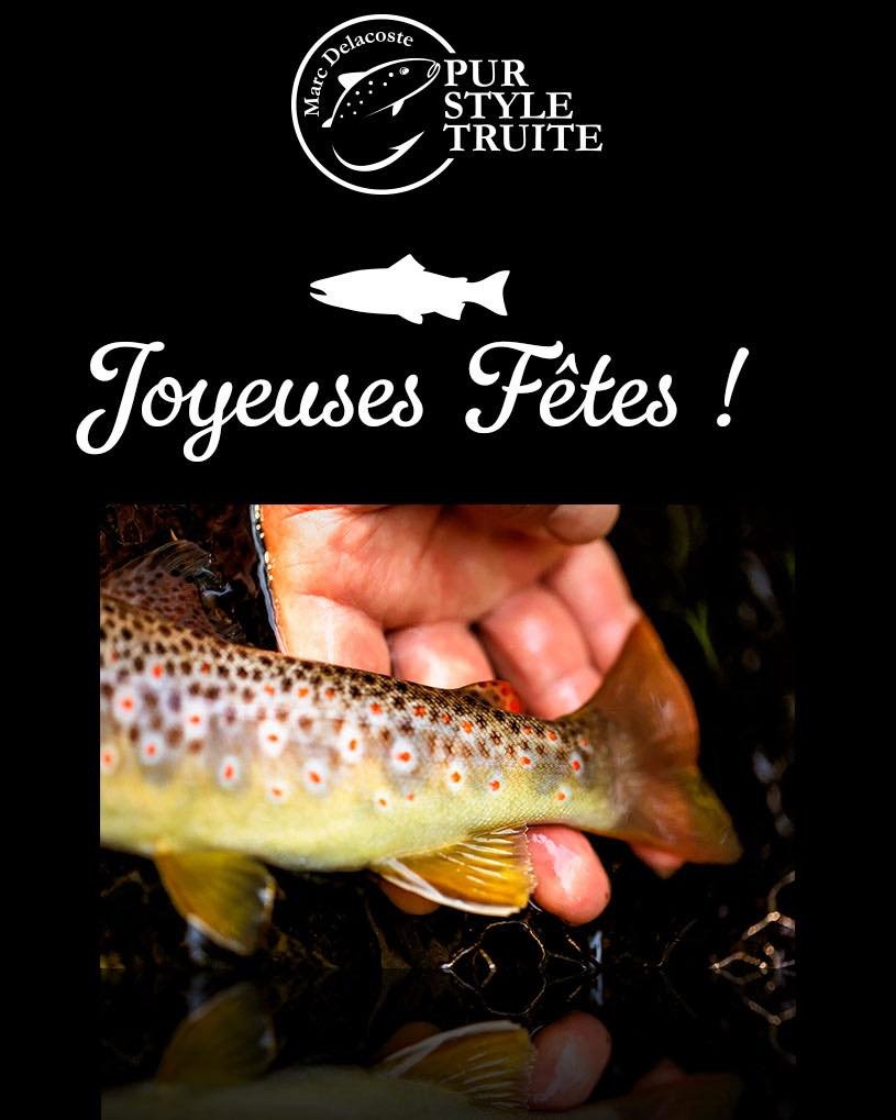 Toute l&rsquo;&eacute;quipe  Marc Delacoste Pur Style truite vous souhaite d&rsquo;excellentes f&ecirc;tes de fin d&rsquo;ann&eacute;e !! 🎄 ❄️ ⛄ 🌟&hellip;sans oublier 🎣