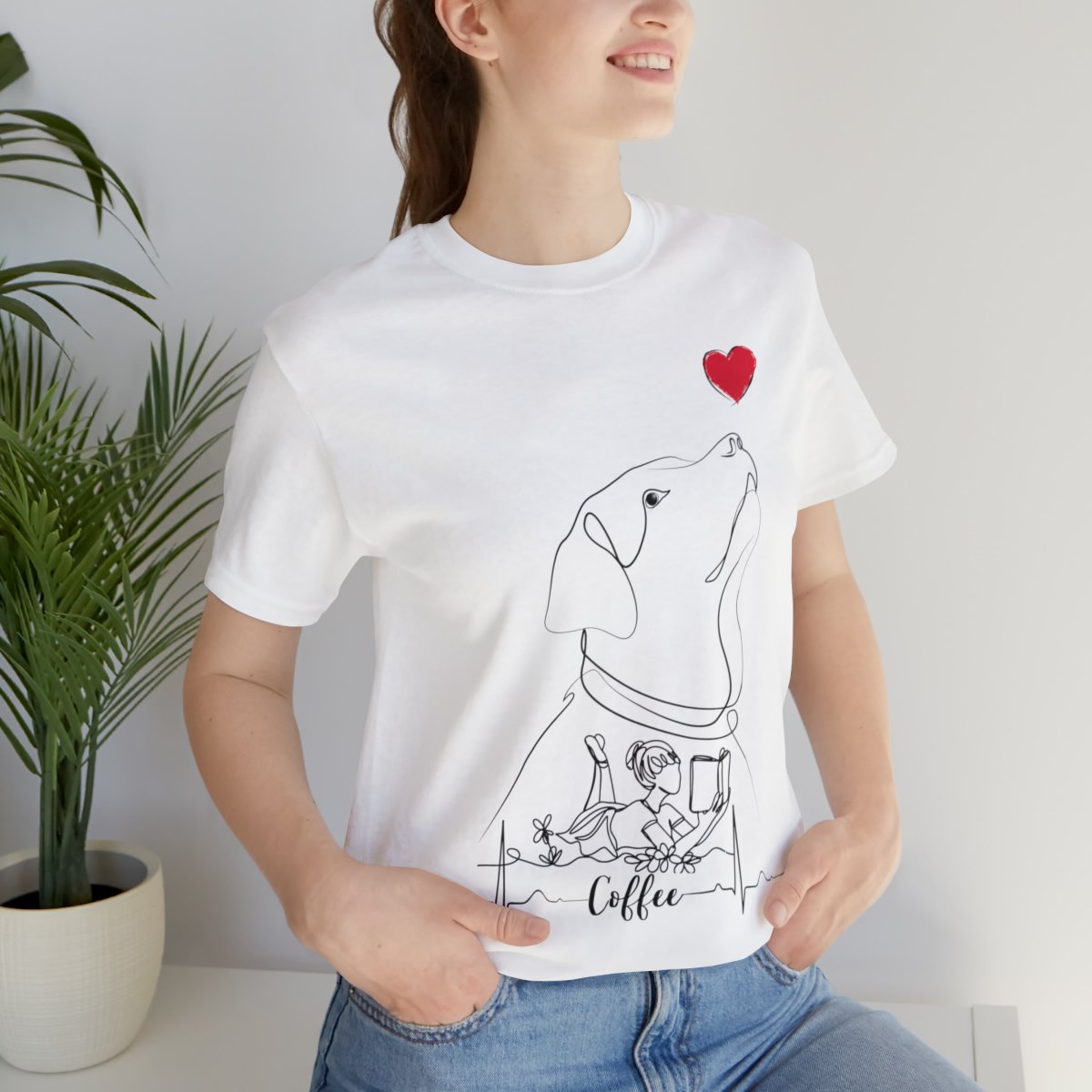 Just A Girl Who Loves Dogs, Books And Coffee Shirts