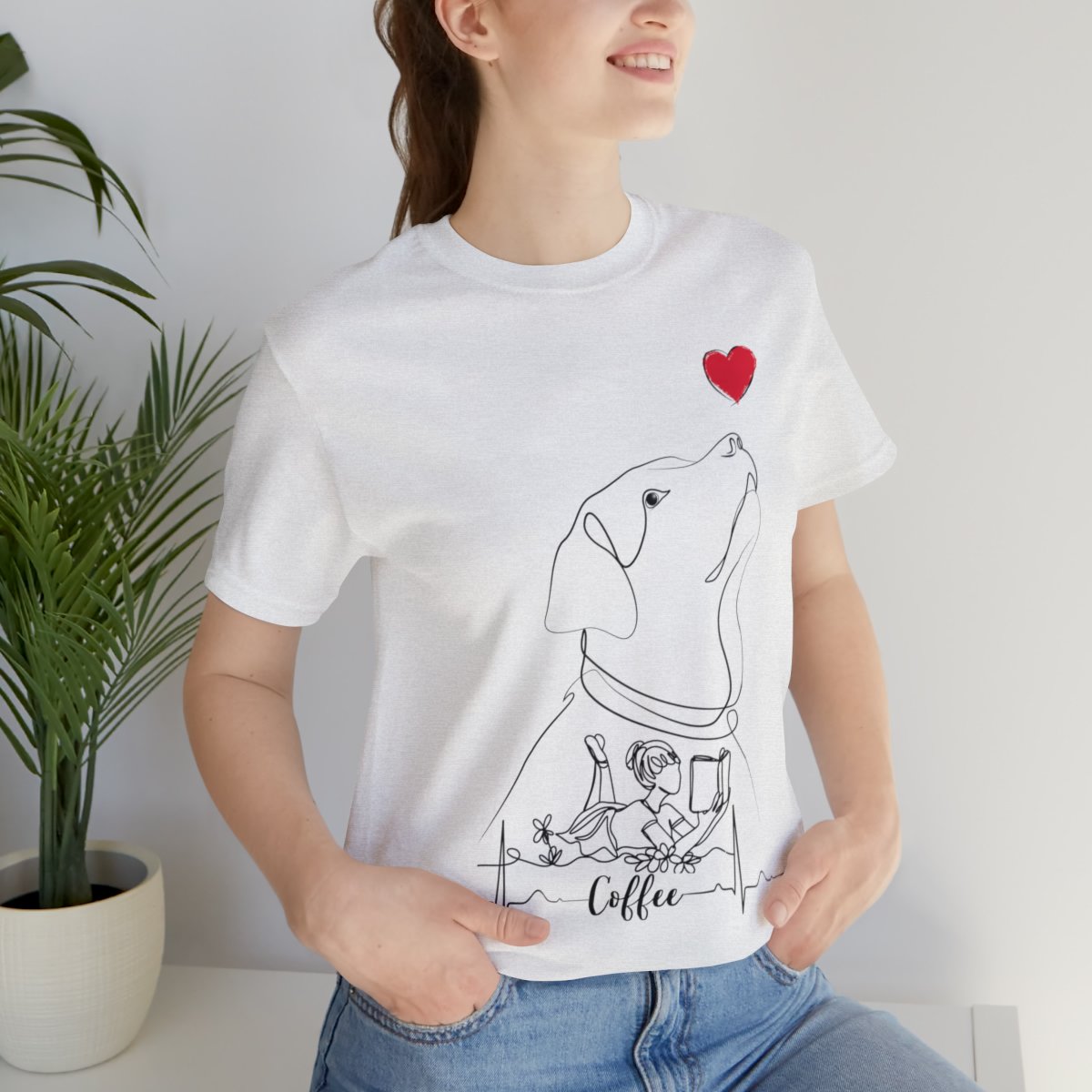 Just A Girl Who Loves Dogs, Books And Coffee Shirts